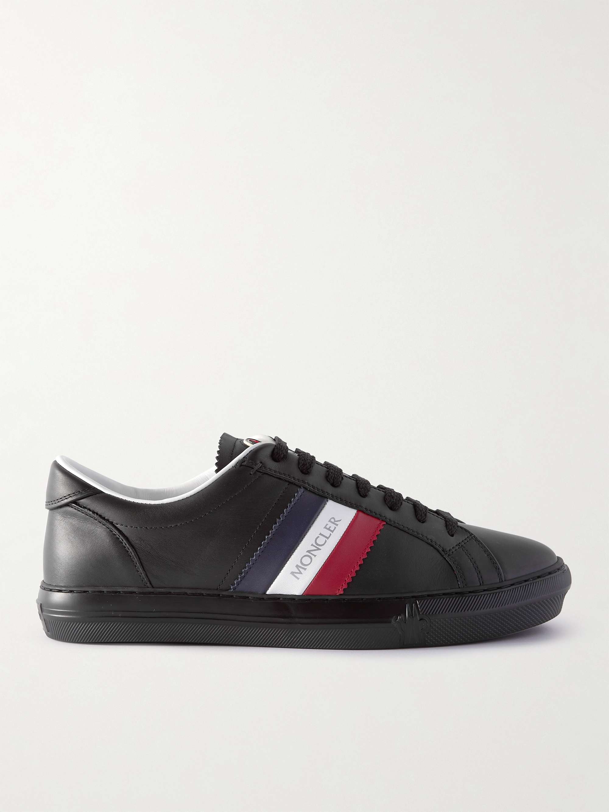 MONCLER New Monaco Suede and Leather Sneakers for Men | MR PORTER