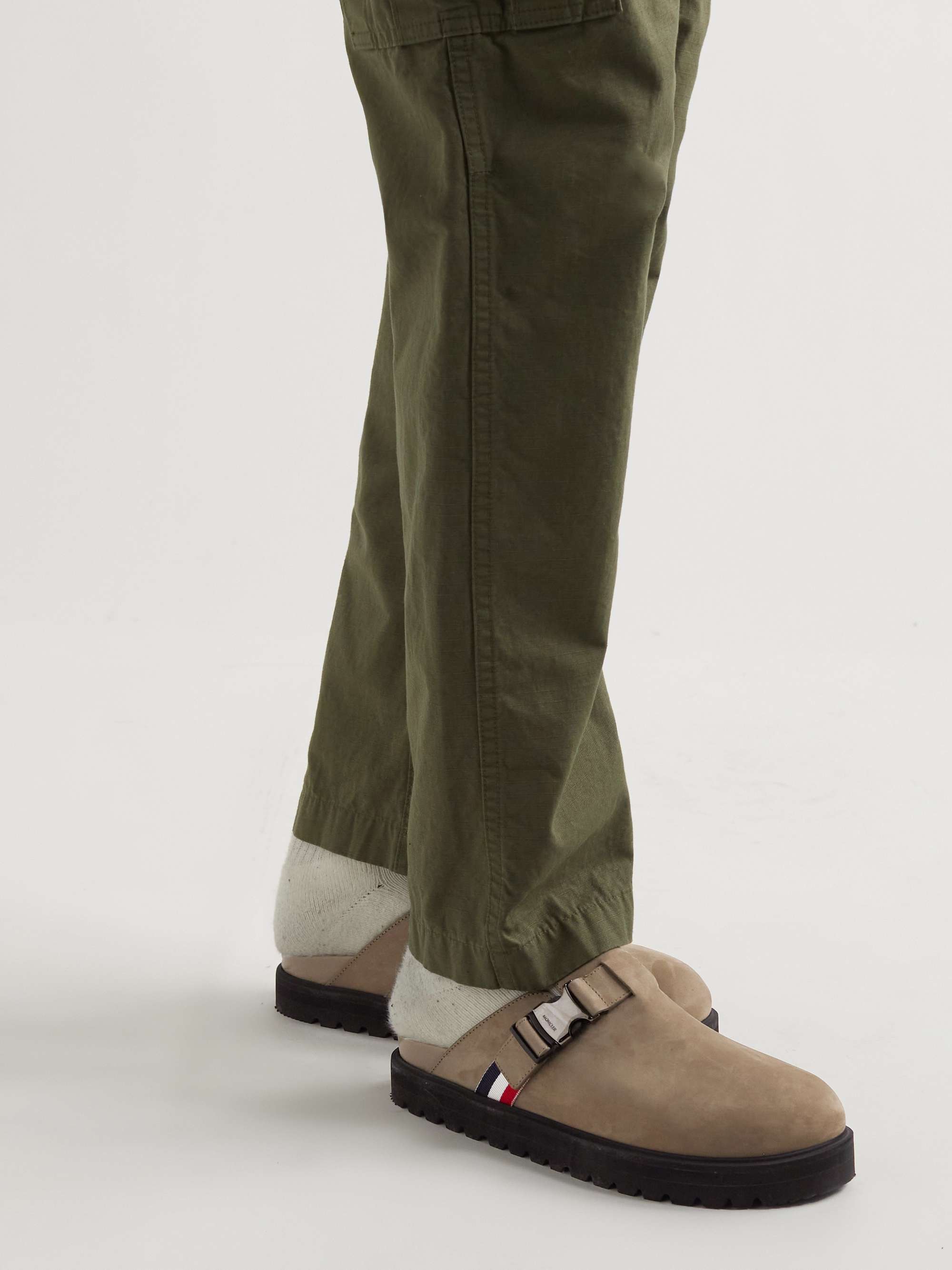 MONCLER Suede Clogs