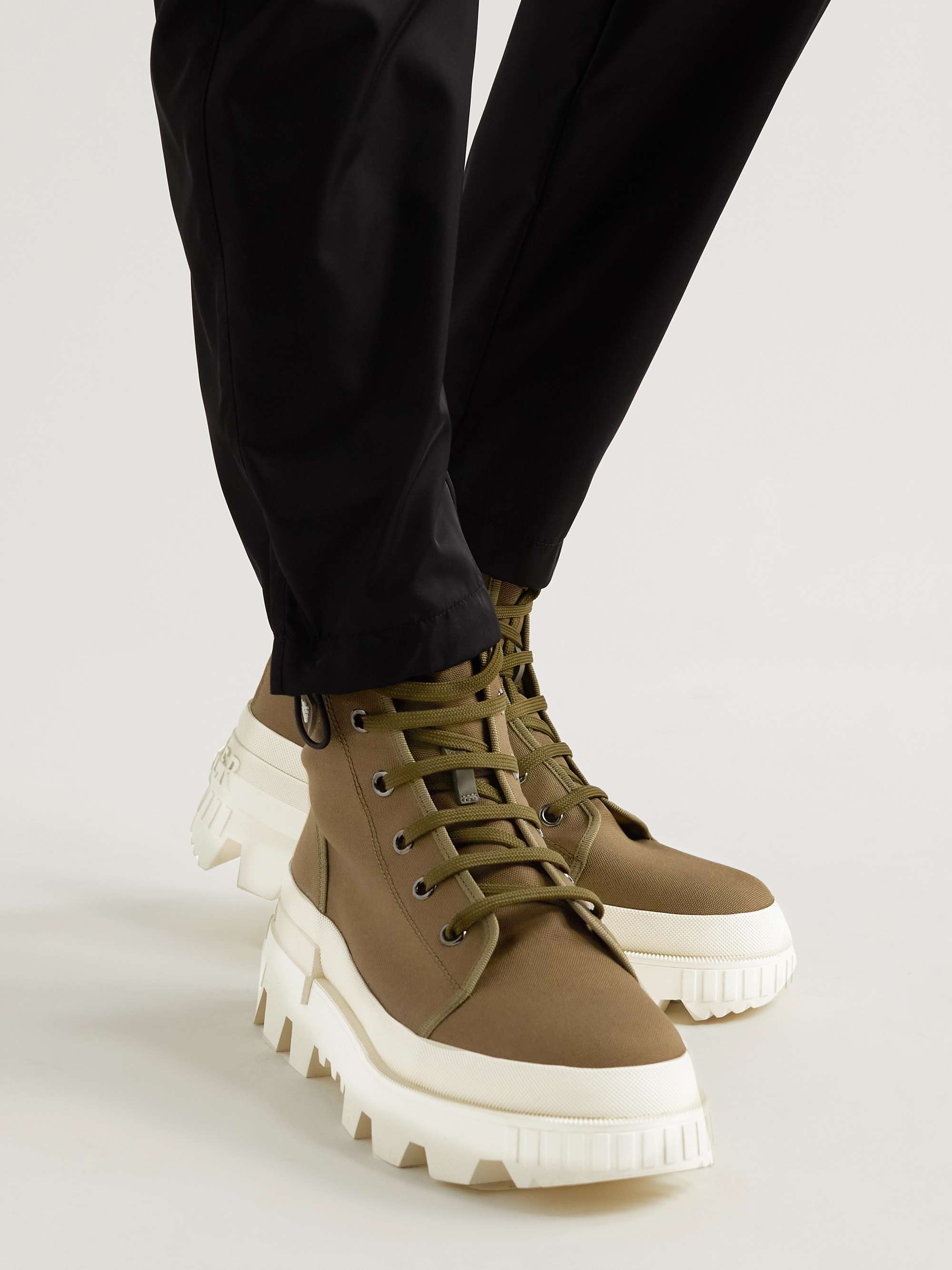 MONCLER Desertyx Rubber-Trimmed Canvas Boots