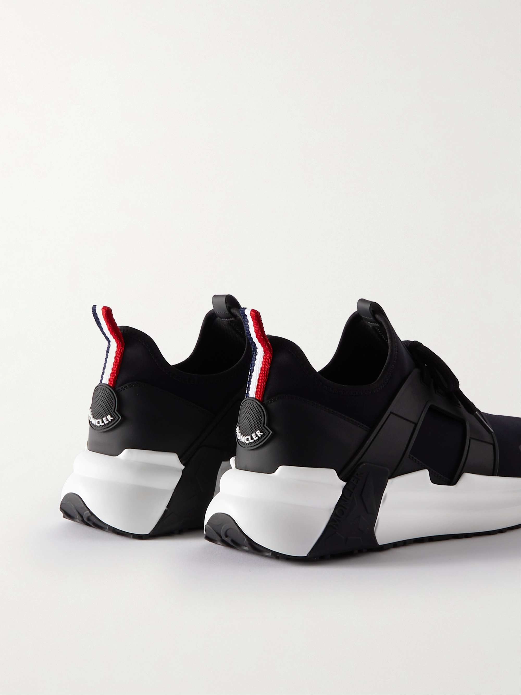 MONCLER Lunarove Rubber and Leather-Trimmed Neoprene Sneakers