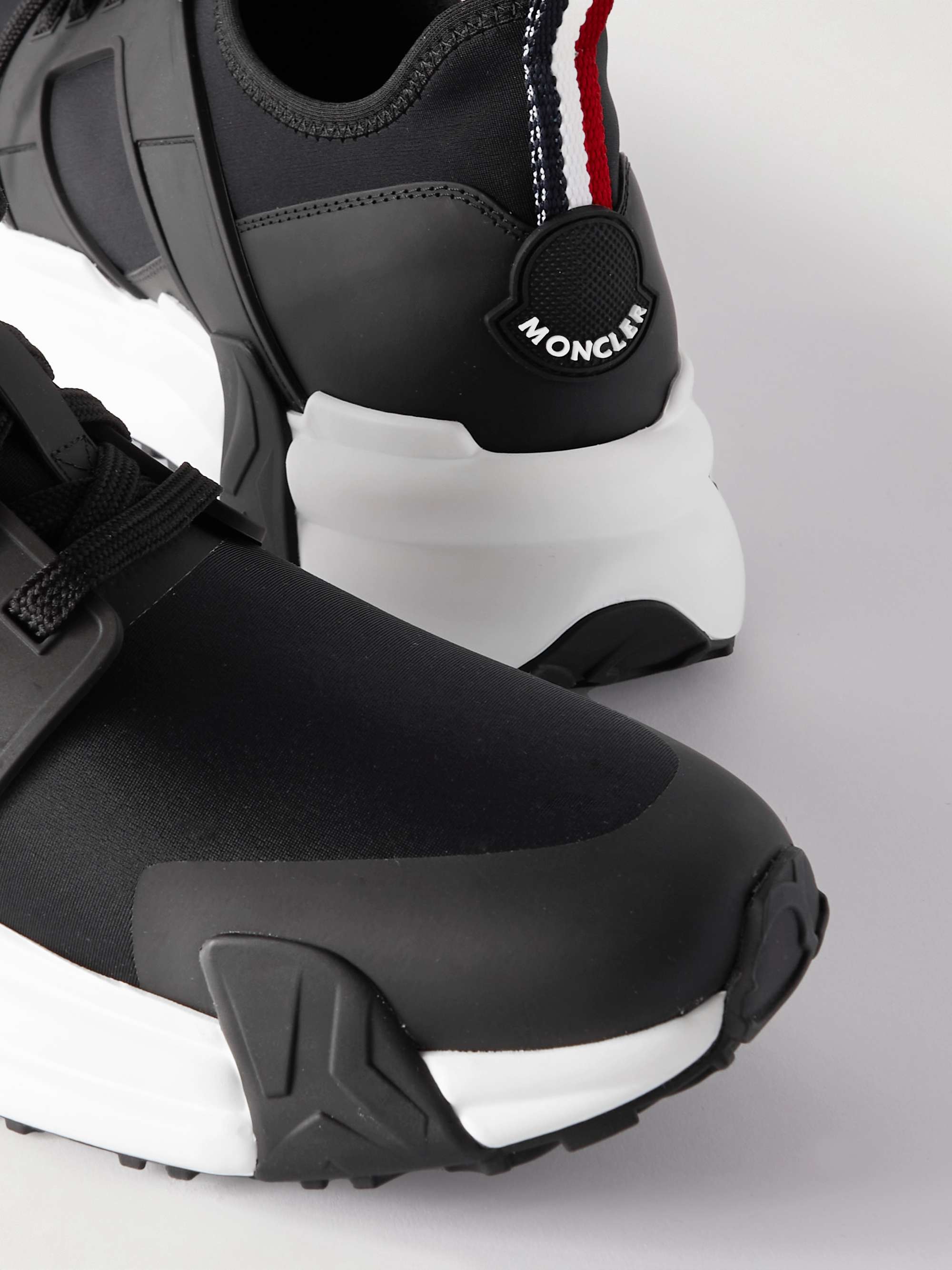 MONCLER Lunarove Rubber and Leather-Trimmed Neoprene Sneakers