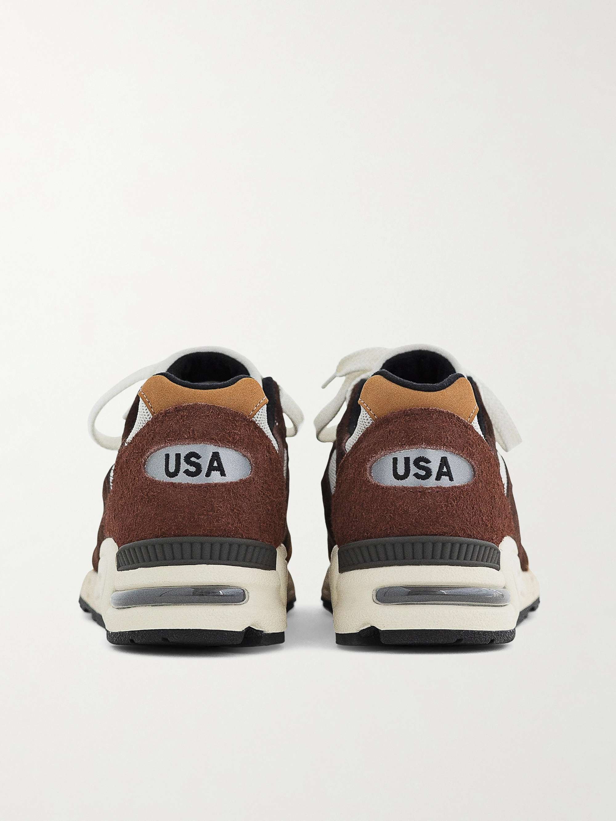 NEW BALANCE Sneakers in mesh e camoscio con finiture in pelle MADE in USA 990