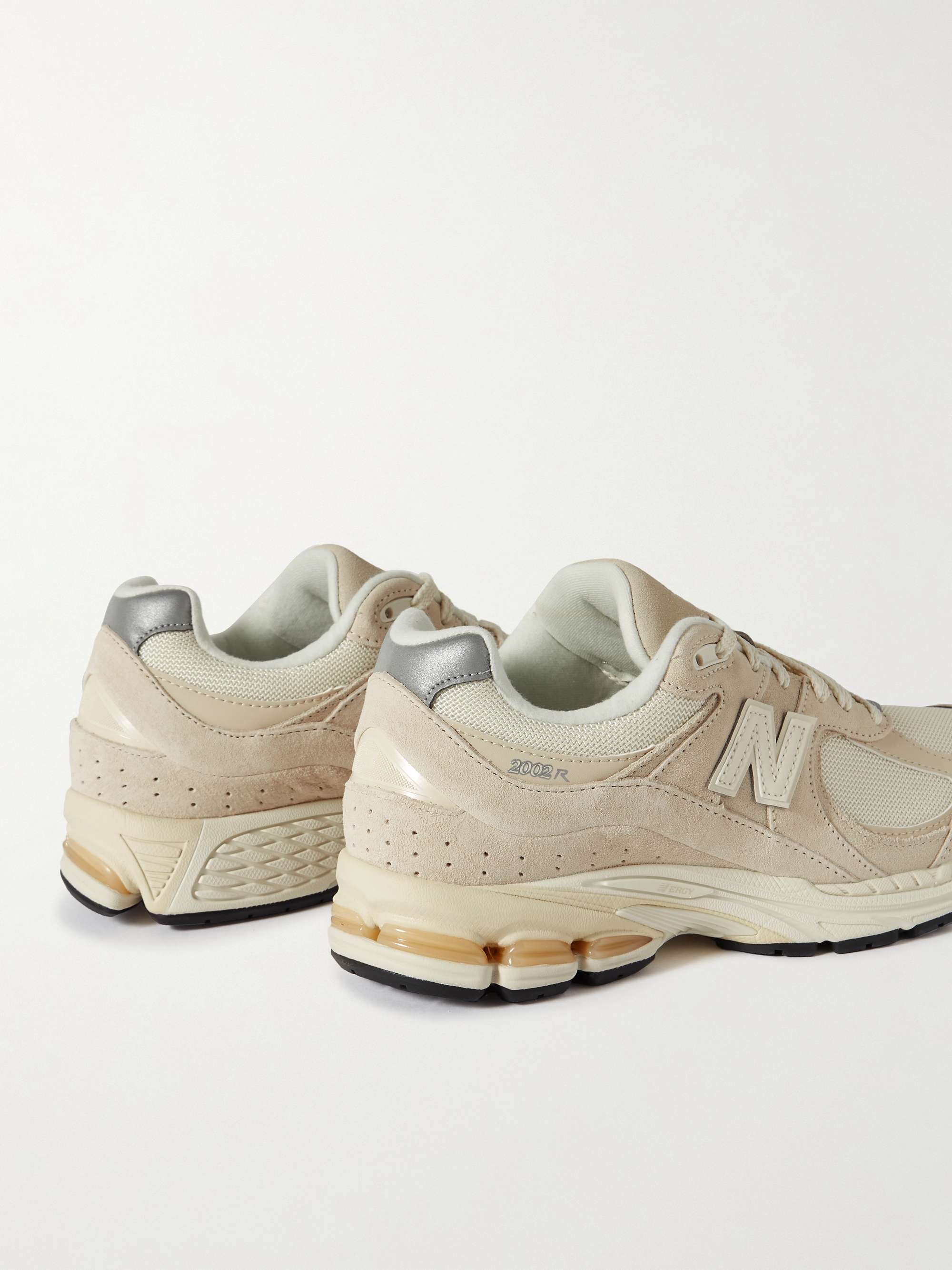 NEW BALANCE 2002R Leather-Trimmed Suede and Mesh Sneakers
