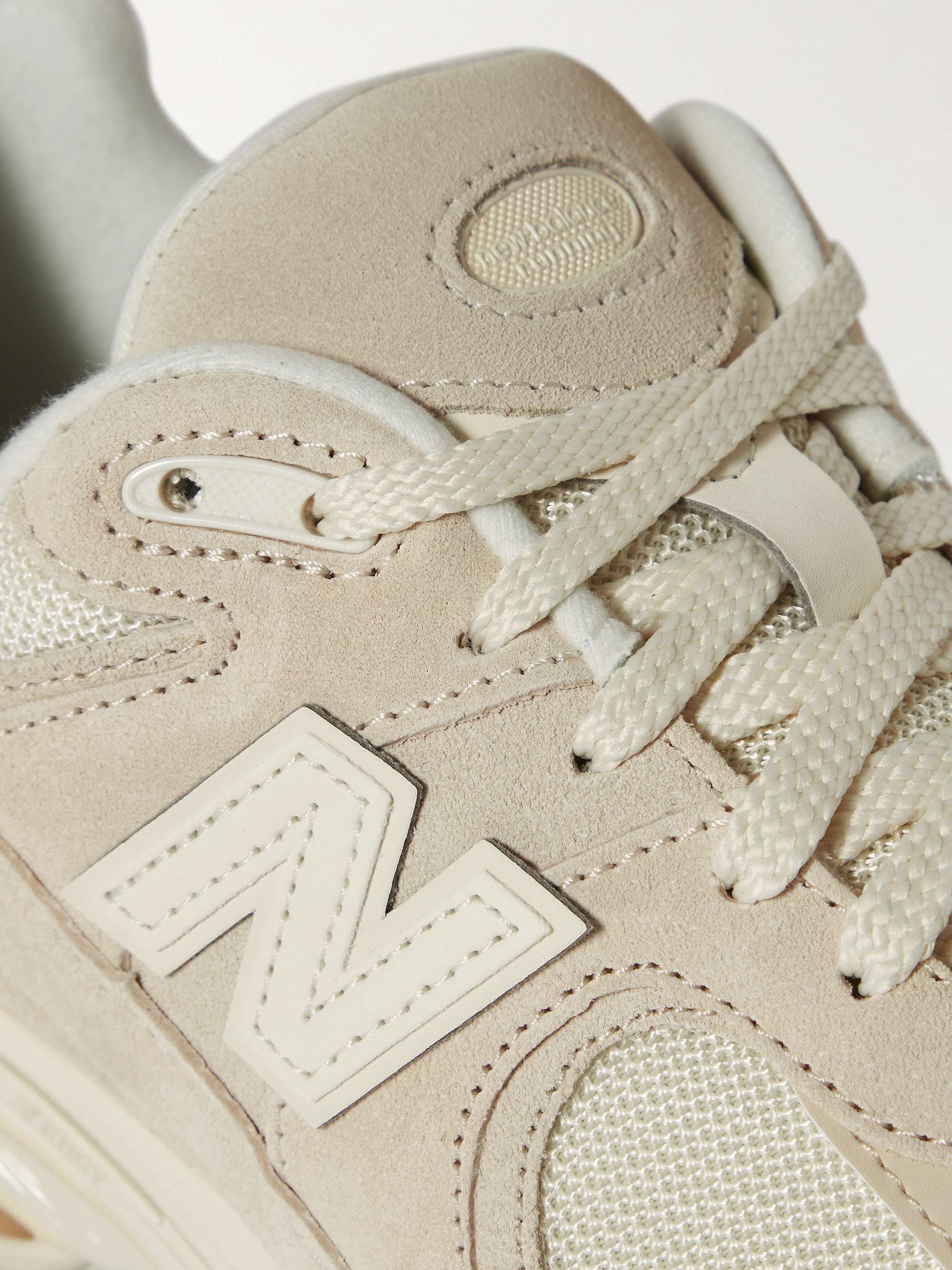 NEW BALANCE 2002R Leather-Trimmed Suede and Mesh Sneakers