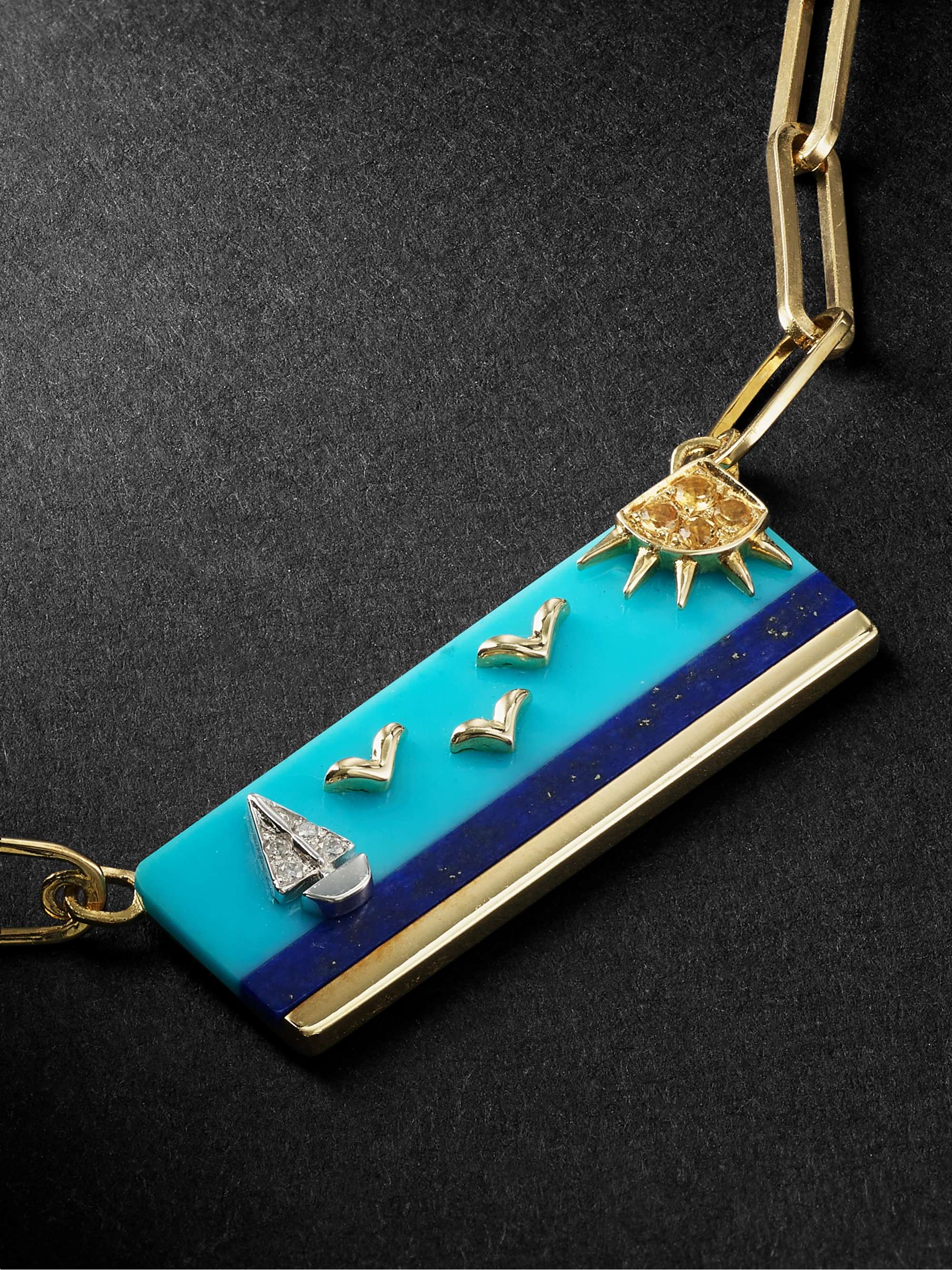 YVONNE LÉON Bello Gold Diamond Necklace