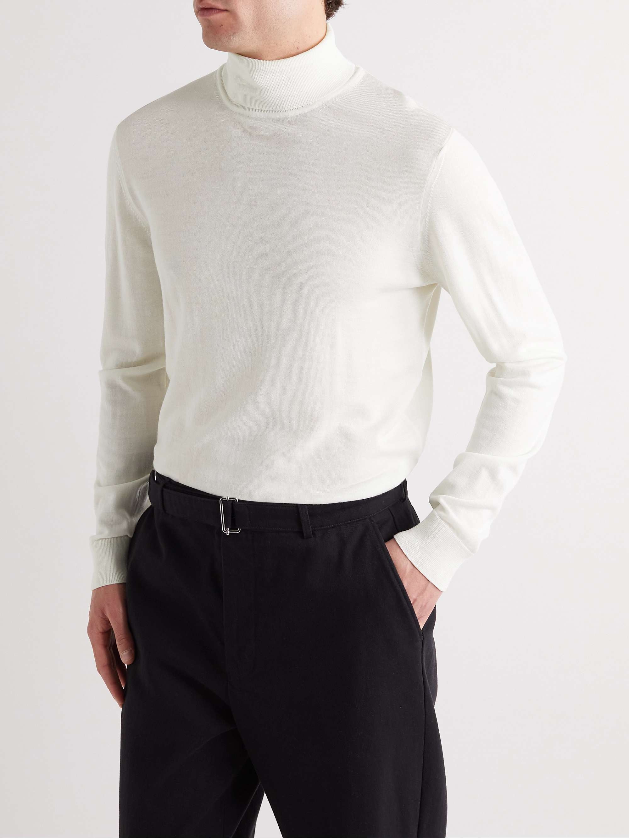 MR P. Slim-Fit Merino Wool Rollneck Sweater