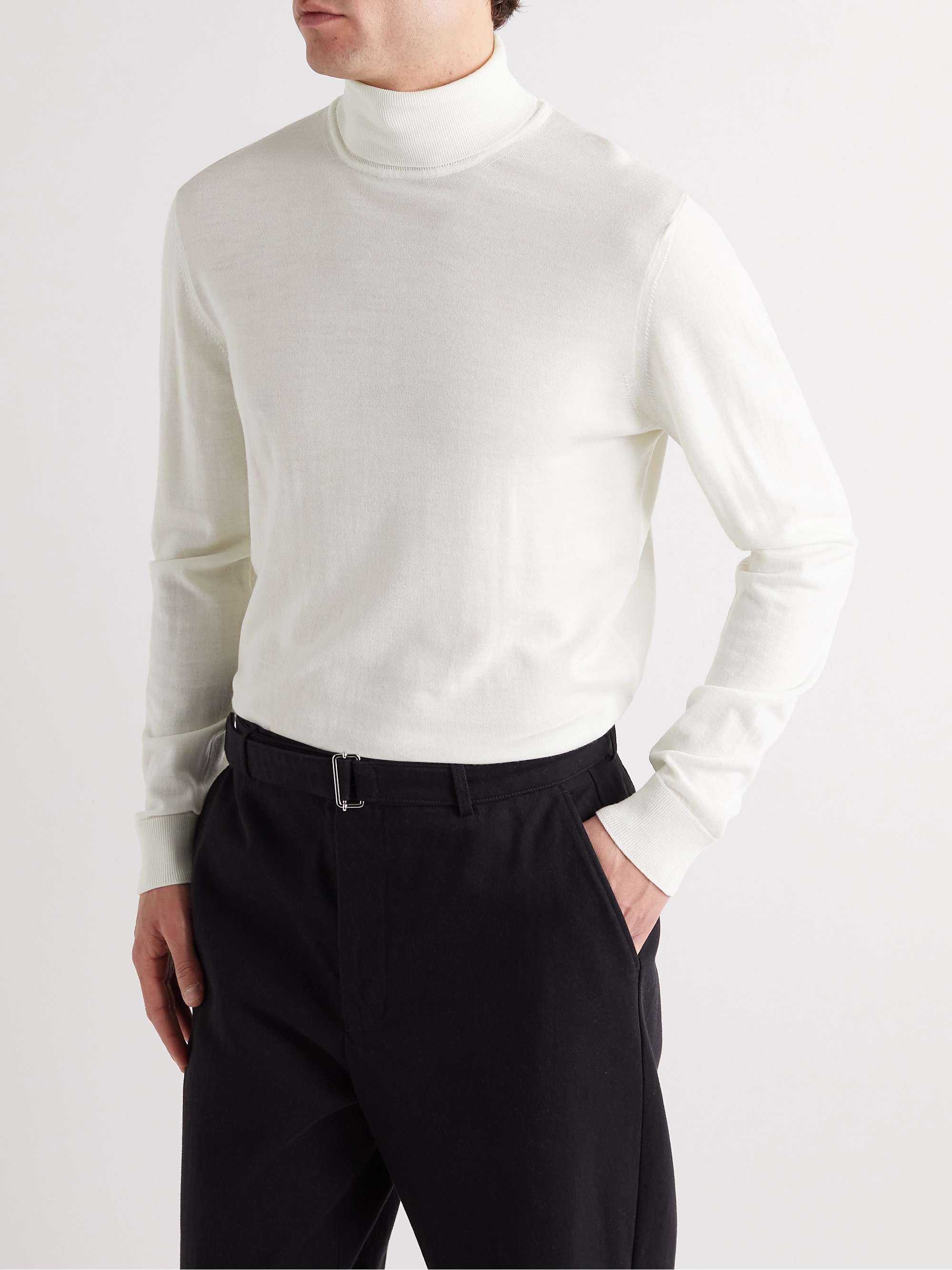 MR P. Slim-Fit Merino Wool Rollneck Sweater for Men | MR PORTER