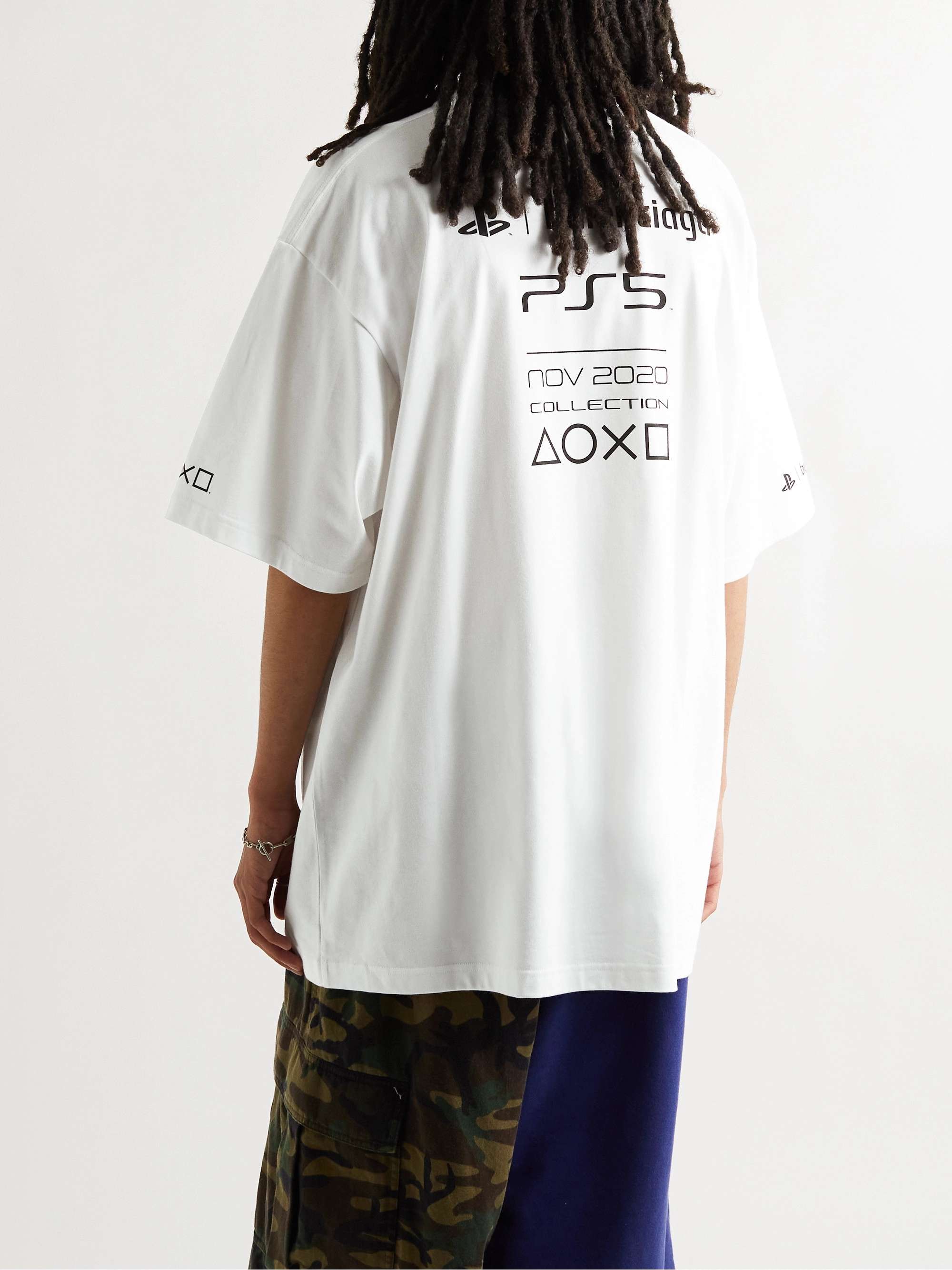 美品 BALENCIAGA PS5 コラボ Tシャツ バレンシアガ ブラックM