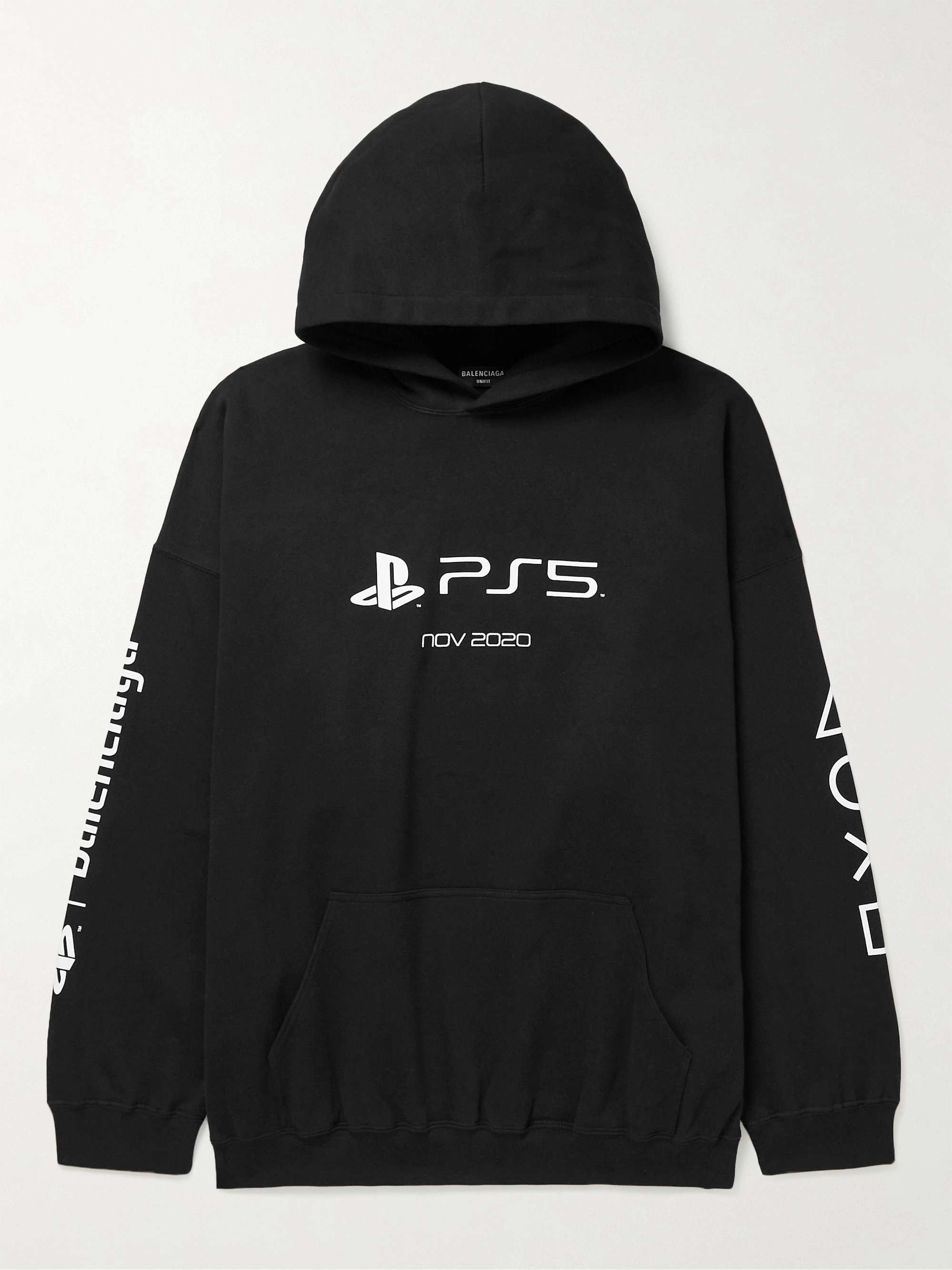 BALENCIAGA + PlayStation Printed Cotton-Jersey Hoodie | ミスター ...