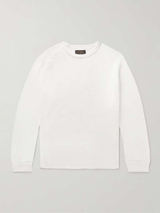 Beamsplus Slim-Fit Waffle-Knit Cotton T-Shirt