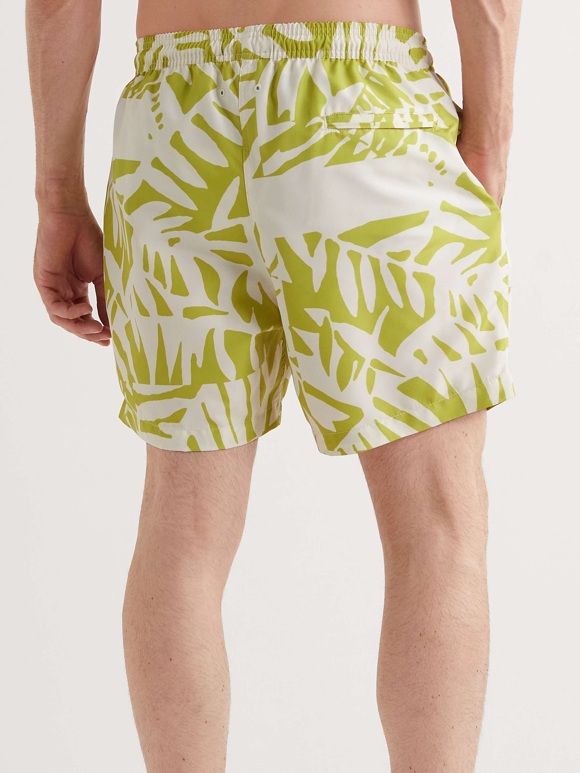 MR P. StraightLeg MidLength Irregular Botanical Printed Recycled Swim