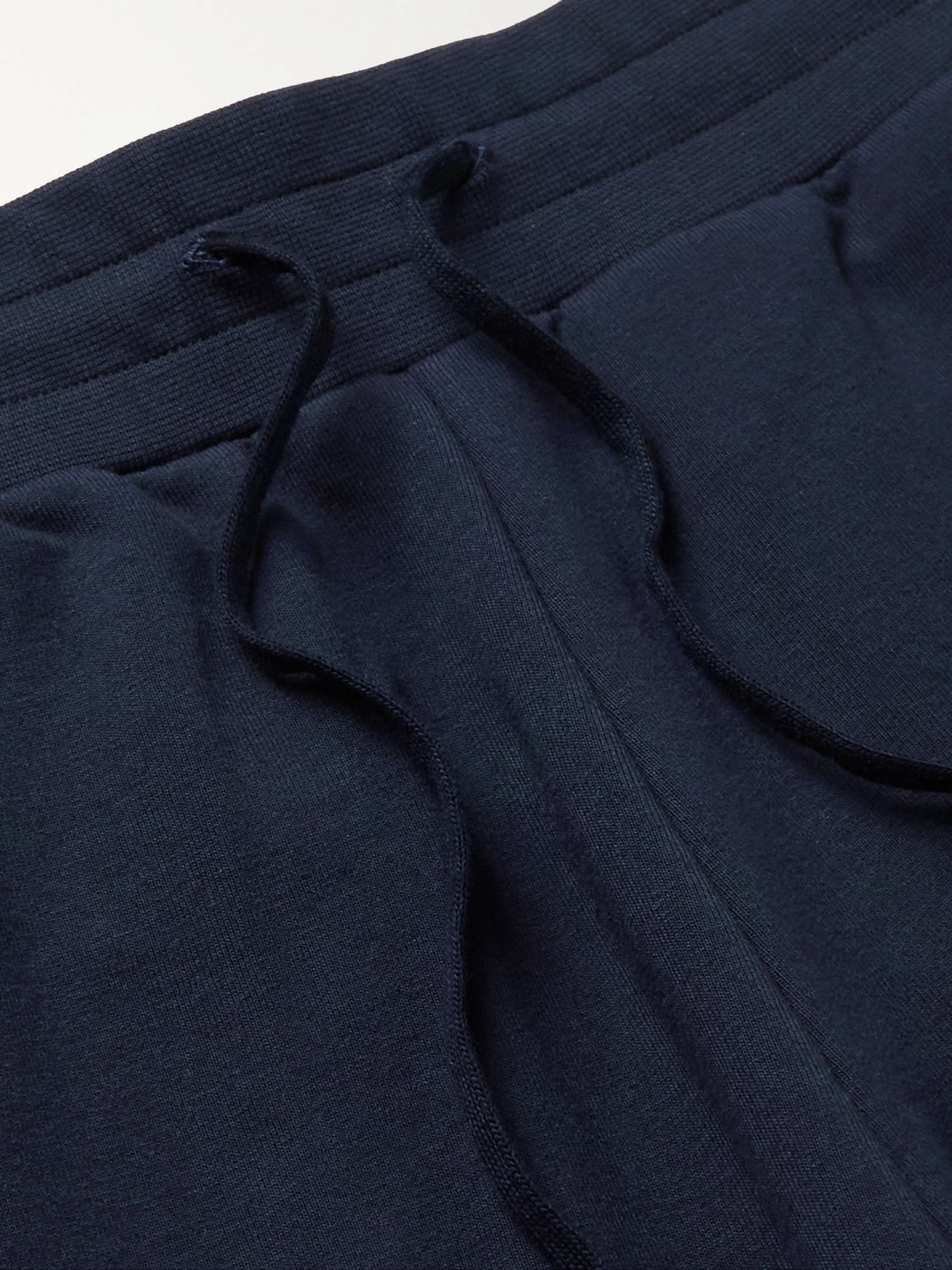 CANALI Slim-Fit Tapered Stretch-Cotton Sweatpants