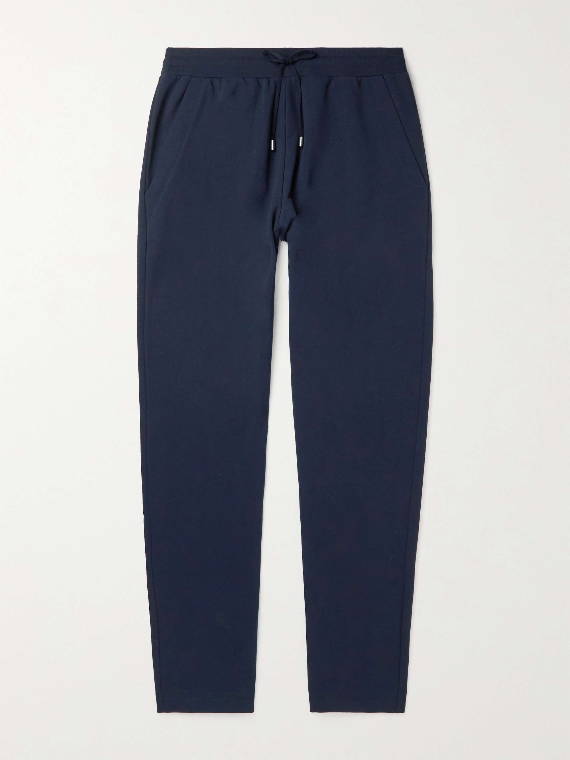 CANALI Slim-Fit Tapered Stretch-Cotton Sweatpants