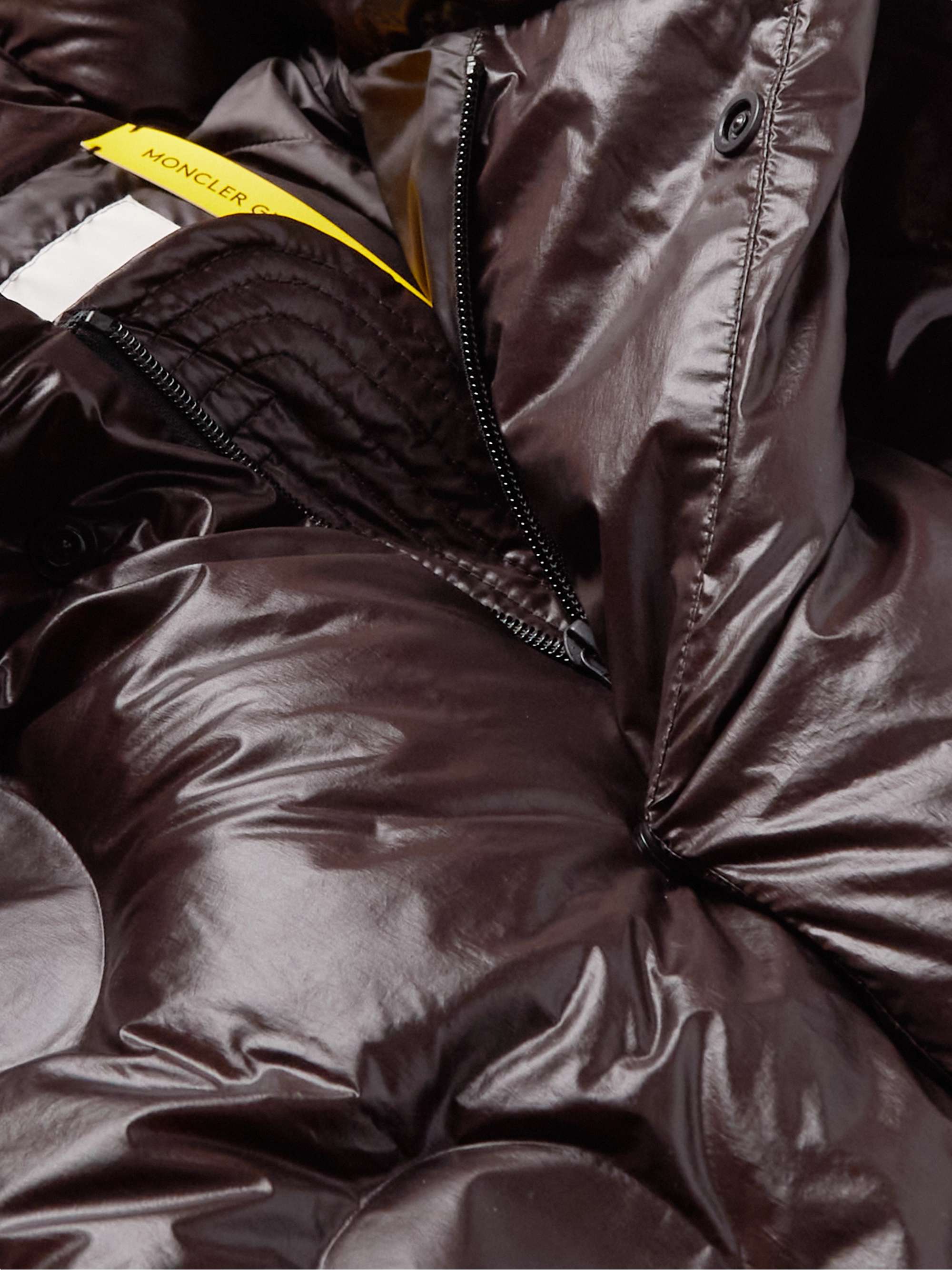 MONCLER GENIUS + Dingyun Zhang Iaphia Oversized Quilted Glossed-Shell Hooded Down Coat