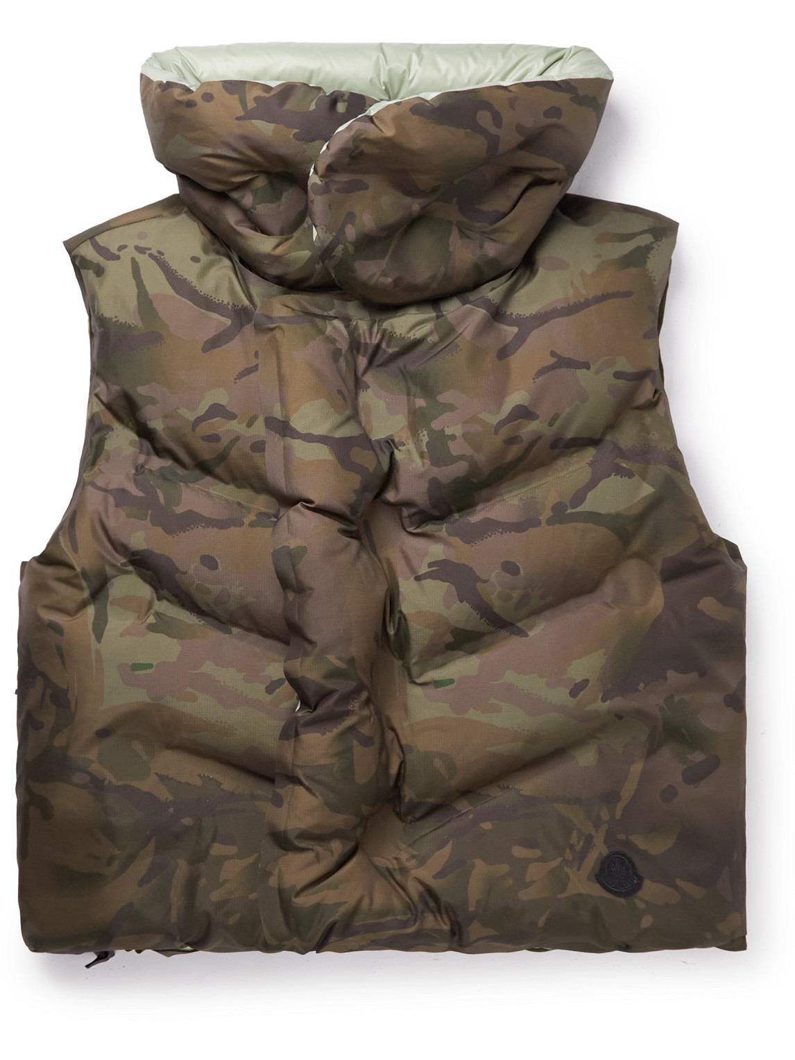 Dingyun Zhang Zadena Reversible Logo-Appliquéd Quilted Ripstop Down Gilet