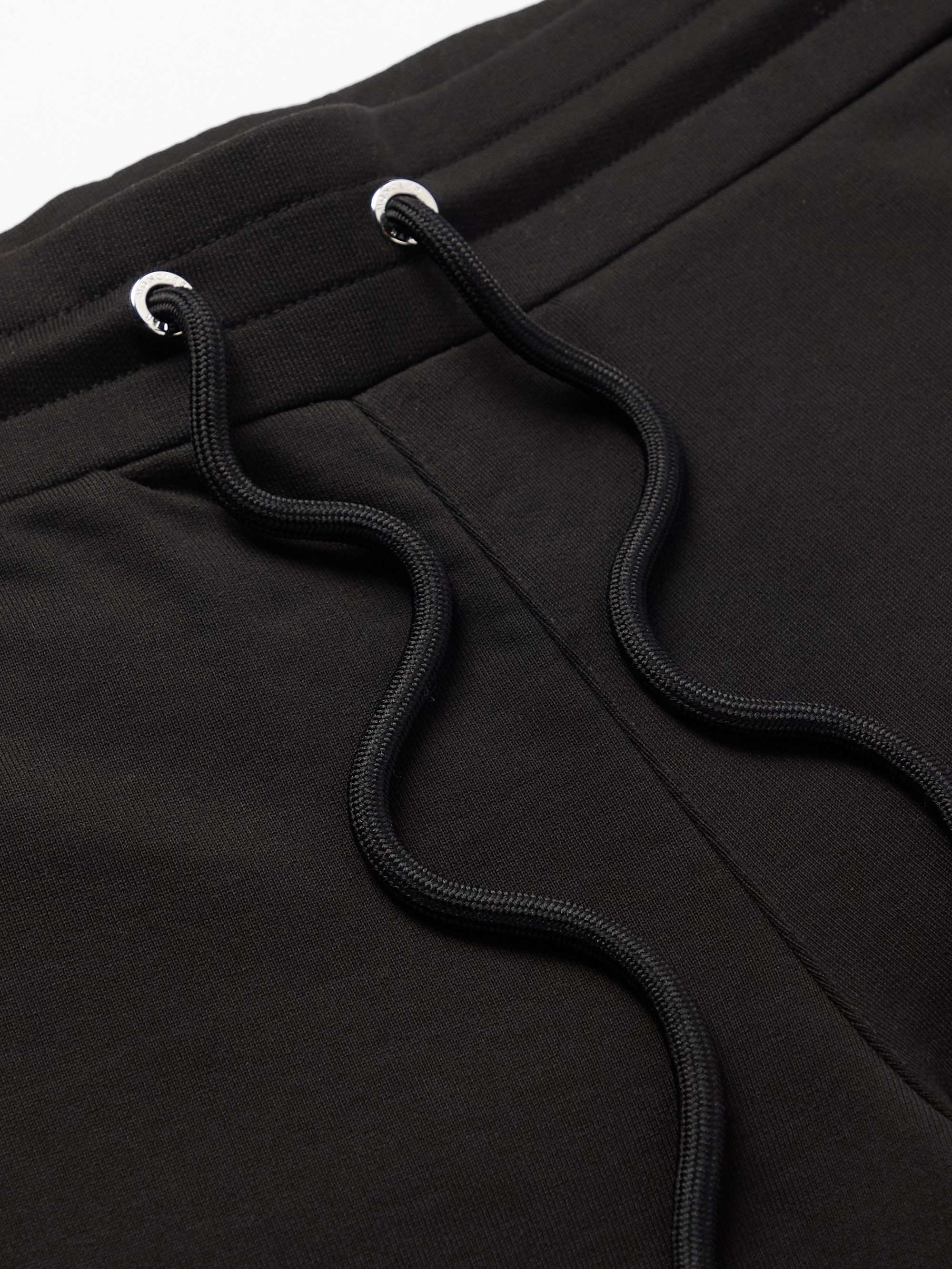 MONCLER Tapered Striped Cotton-Jersey Sweatpants