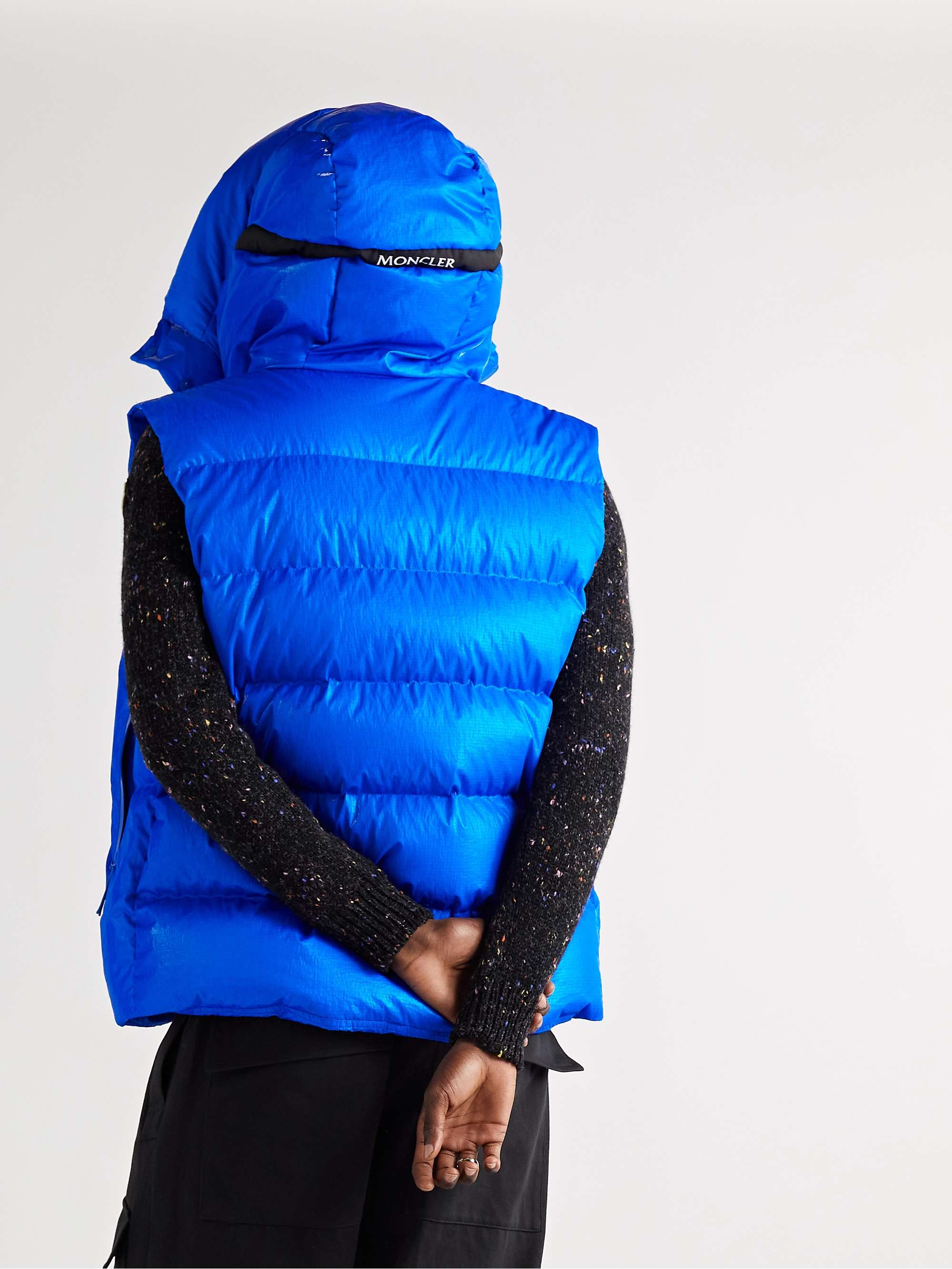 MONCLER Lawu Quilted Ripstop Hooded Down Gilet