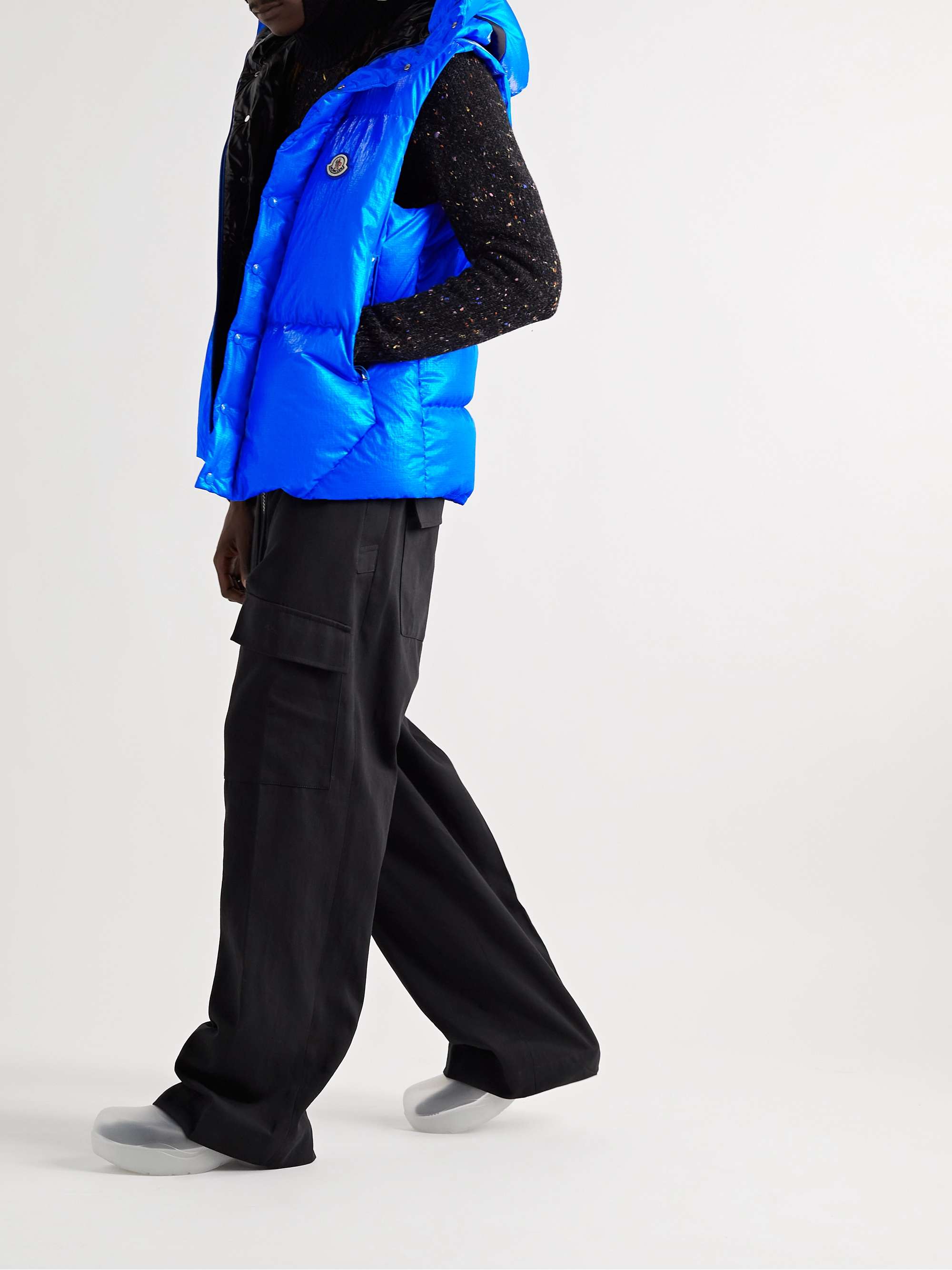 MONCLER Lawu Quilted Ripstop Hooded Down Gilet