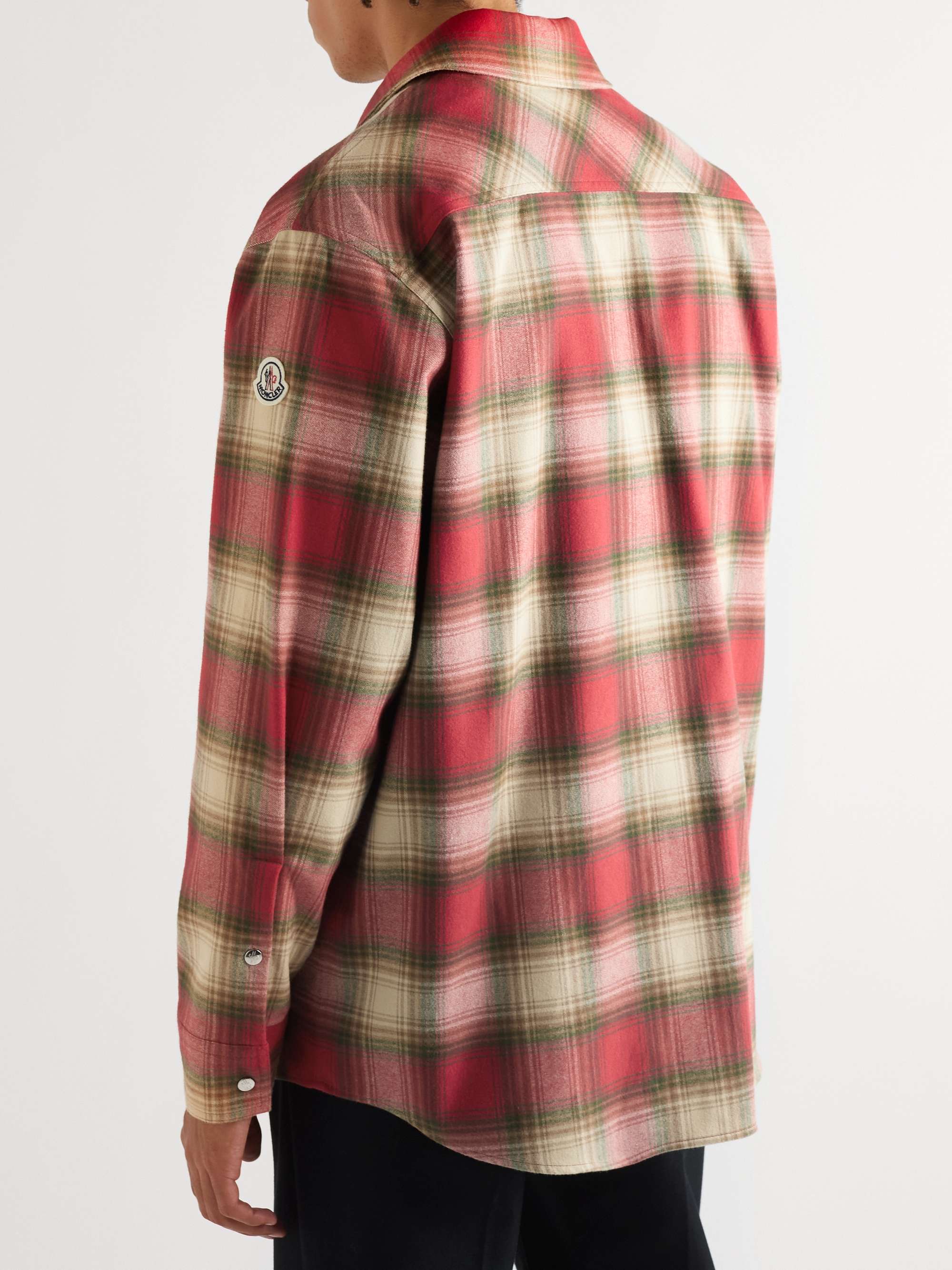 MONCLER Checked Cotton-Flannel Shirt