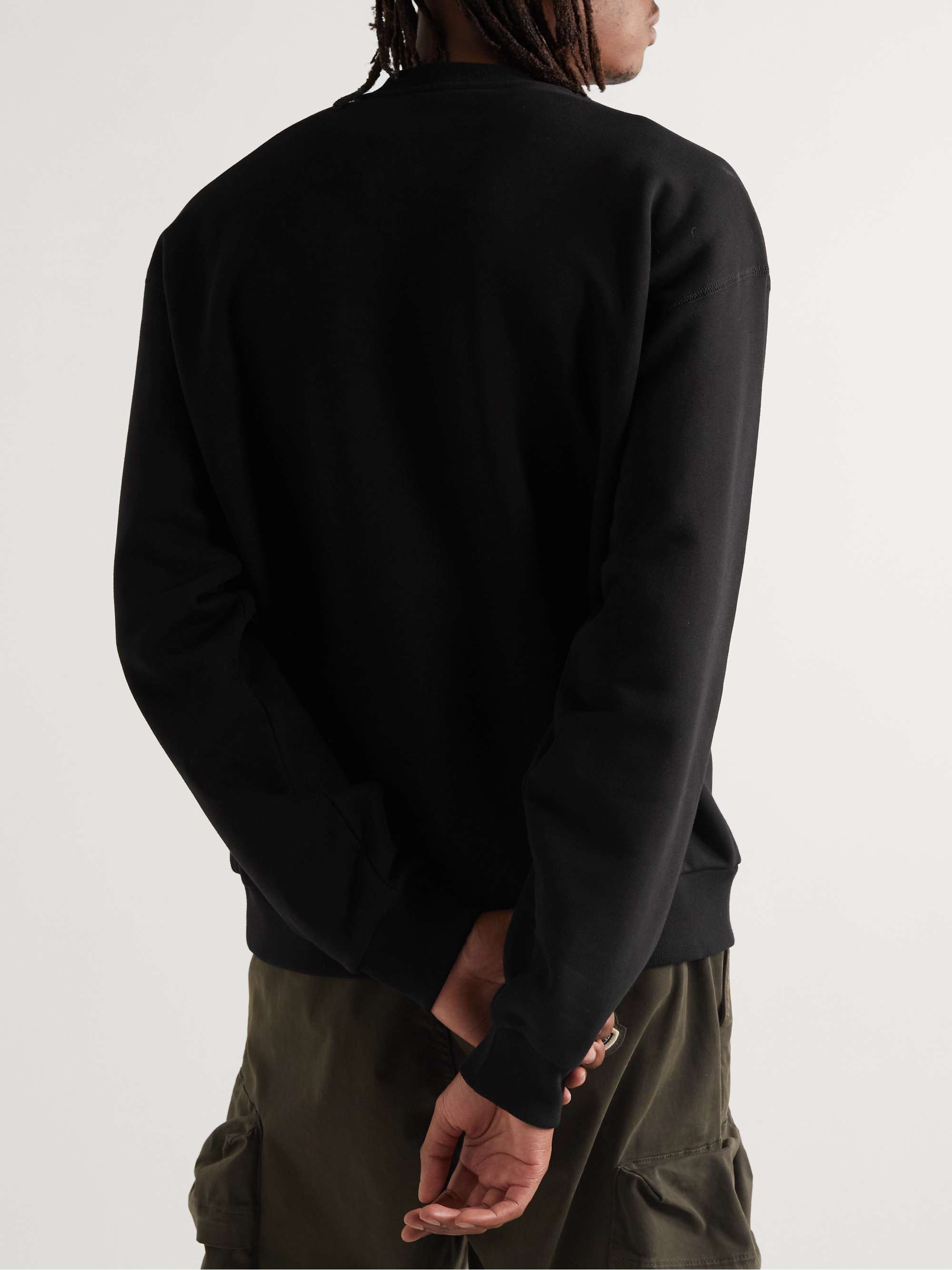 MONCLER Logo-Appliquéd Cotton-Jersey Sweatshirt