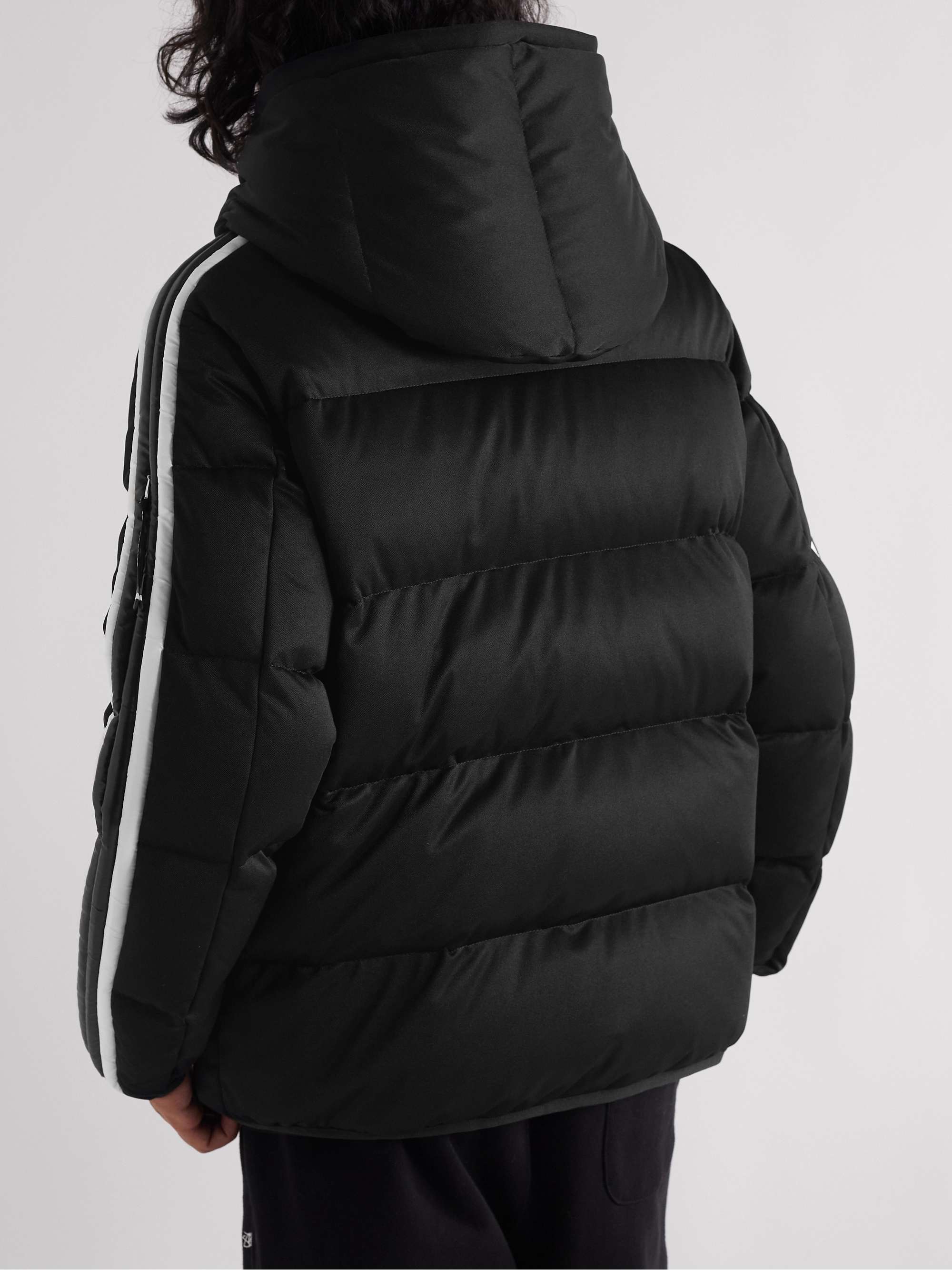 MONCLER Sanbesan Shell-Trimmed Quilted Tech-Jersey Hooded Down Jacket