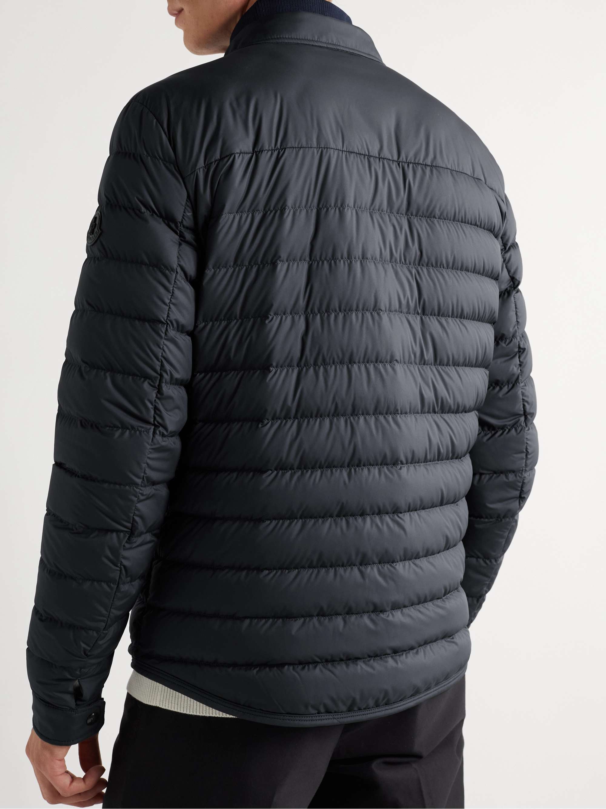 MONCLER Sanary Logo-Appliquéd Quilted Shell Down Jacket for Men | MR PORTER