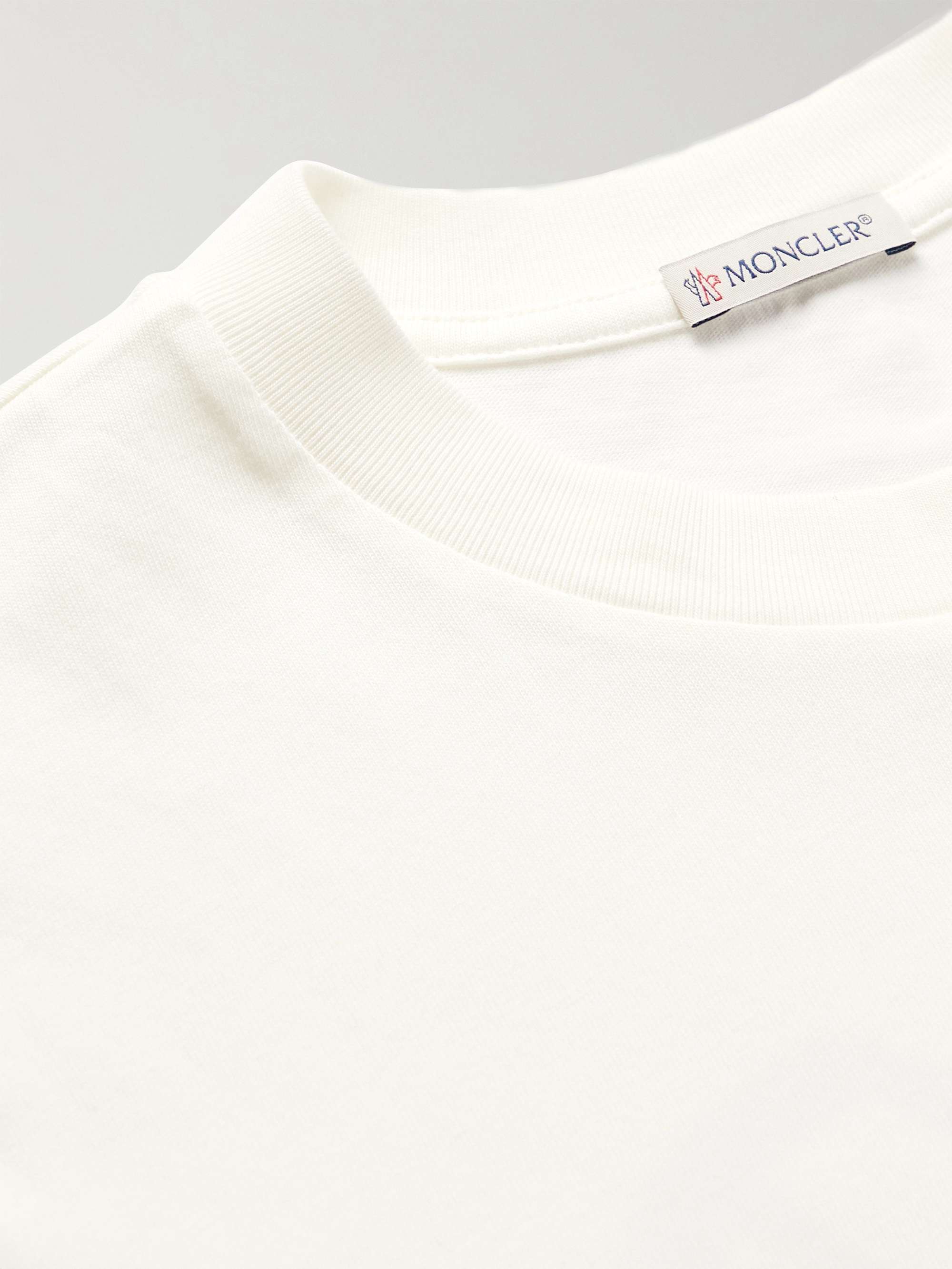 MONCLER Logo-Appliquéd Printed Cotton-Jersey T-Shirt