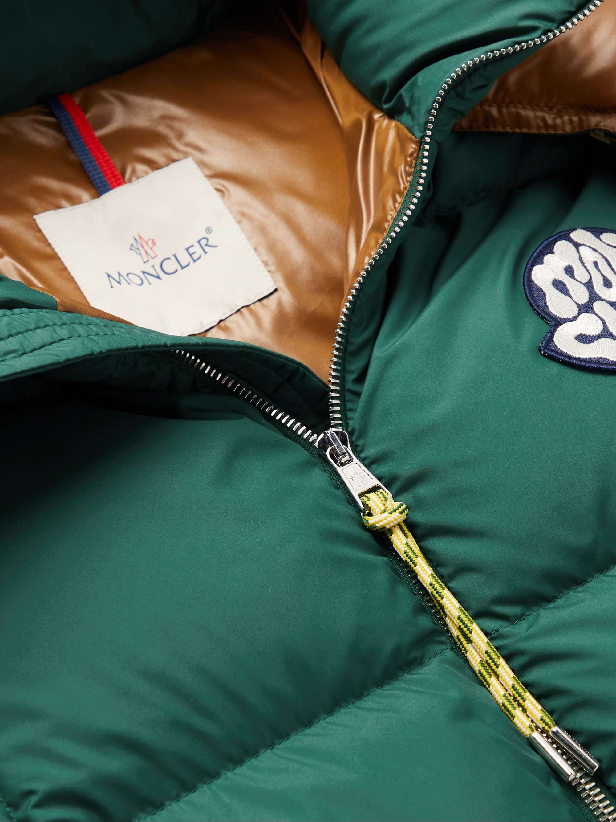 MONCLER Mariveles Logo-Appliquéd Quilted Shell Hooded Down Jacket