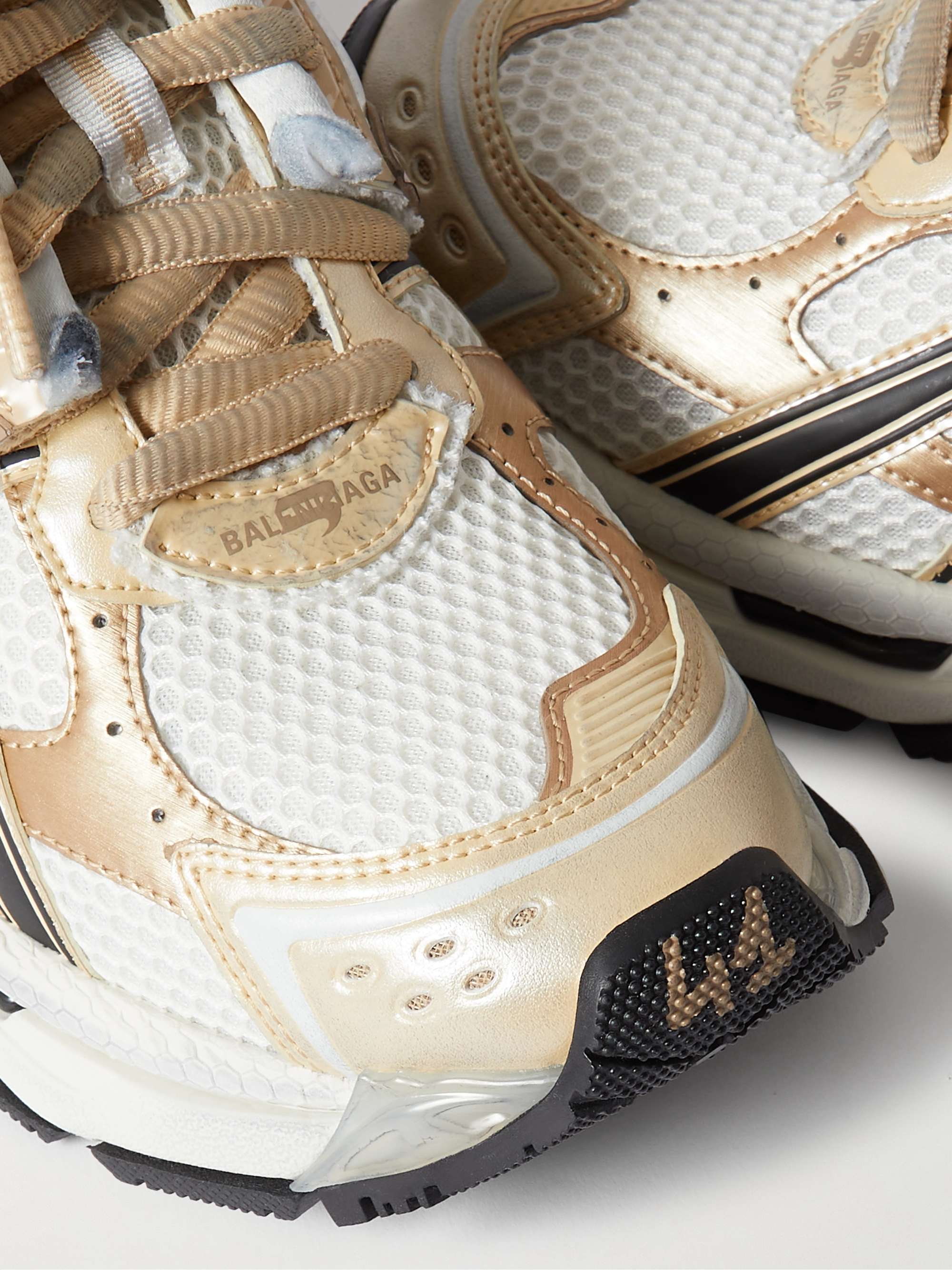 BALENCIAGA Runner Nylon, Mesh and Rubber Sneakers