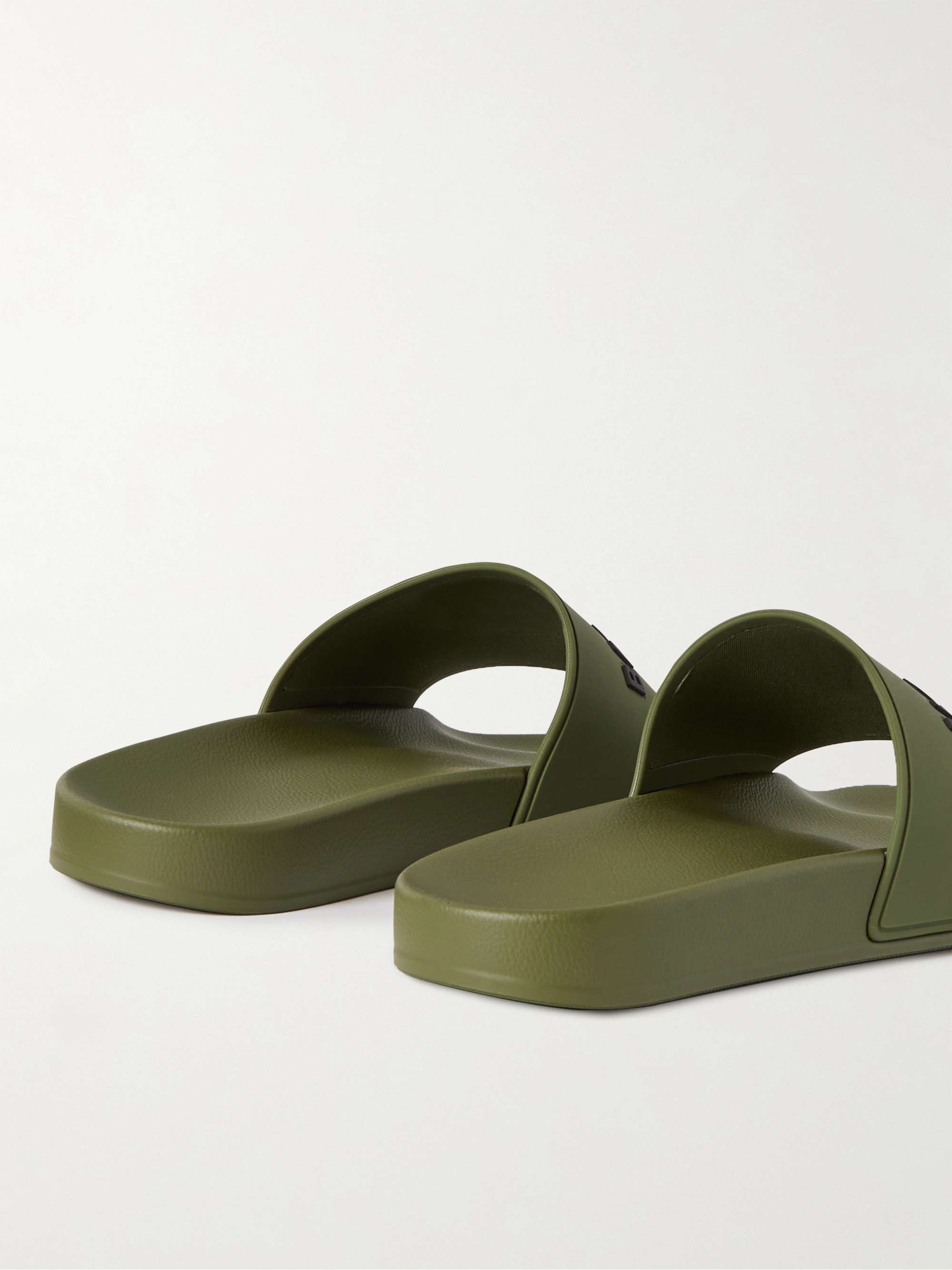 BALENCIAGA Logo-Detailed Rubber Slides