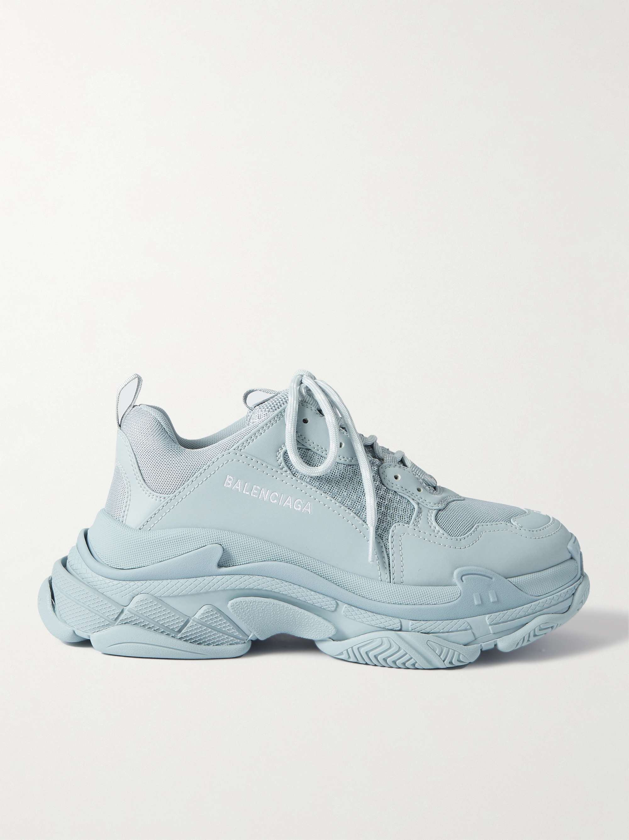 BALENCIAGA S Mesh and Faux Leather Sneakers | MR PORTER