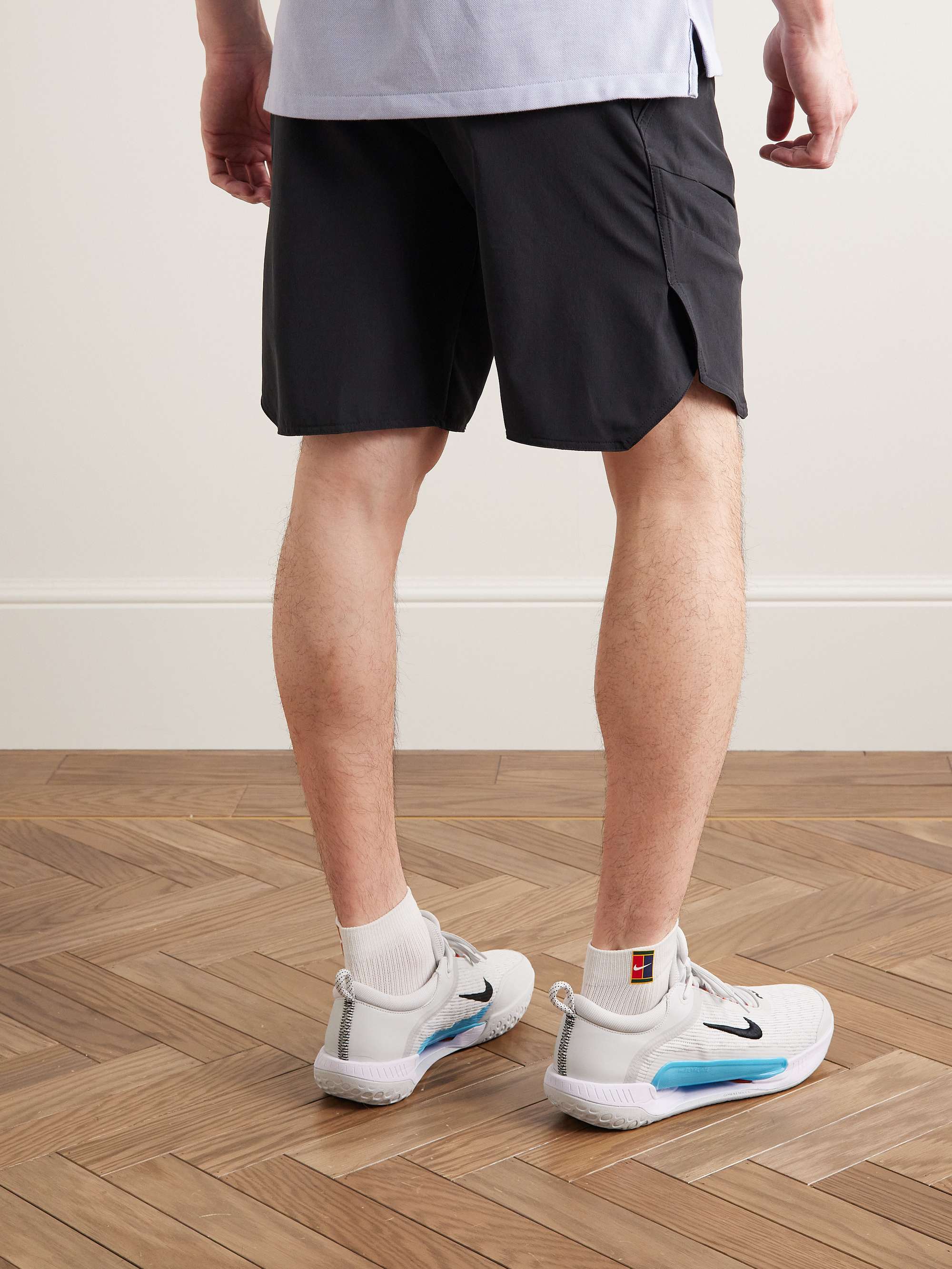 NIKE TENNIS NikeCourt Advantage Straight-Leg Dri-FIT Shorts