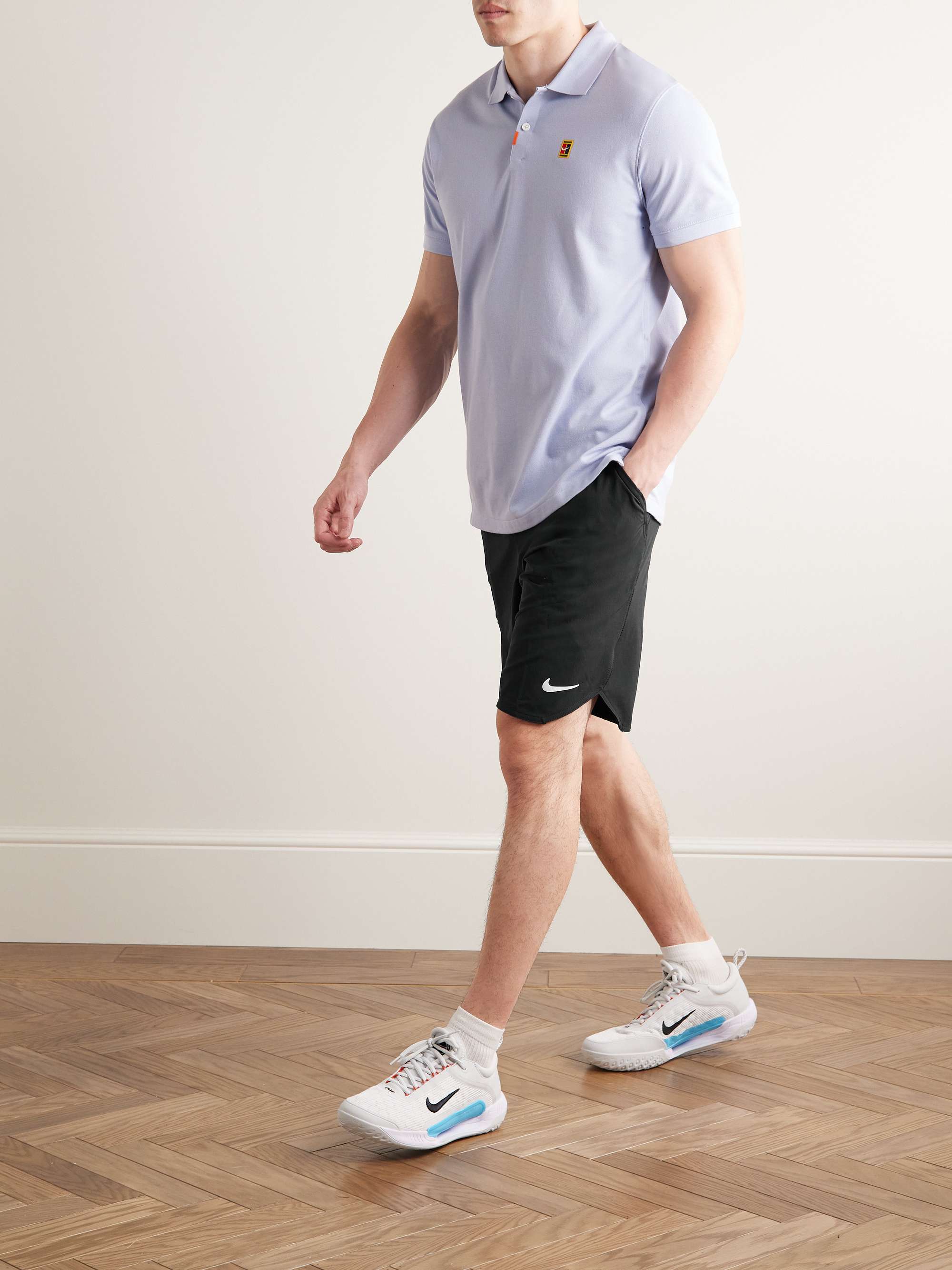 NIKE TENNIS NikeCourt Advantage Straight-Leg Dri-FIT Shorts