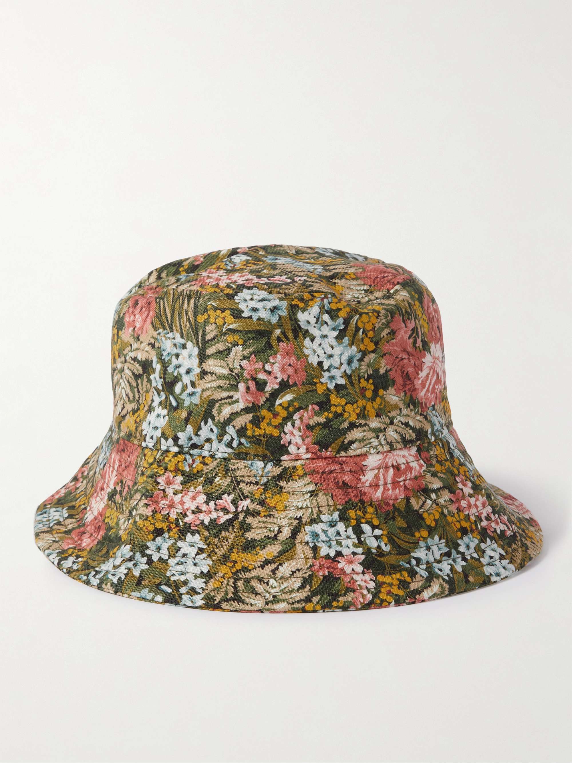 Floral-Print Cotton-Blend Canvas Bucket Hat
