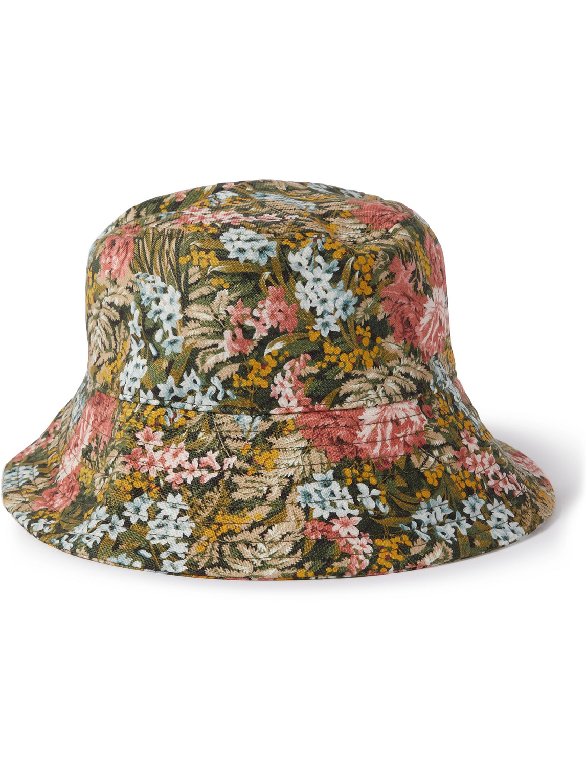 ERDEM - Floral-Print Cotton-Blend Canvas Bucket Hat - Men - Pink - S/M