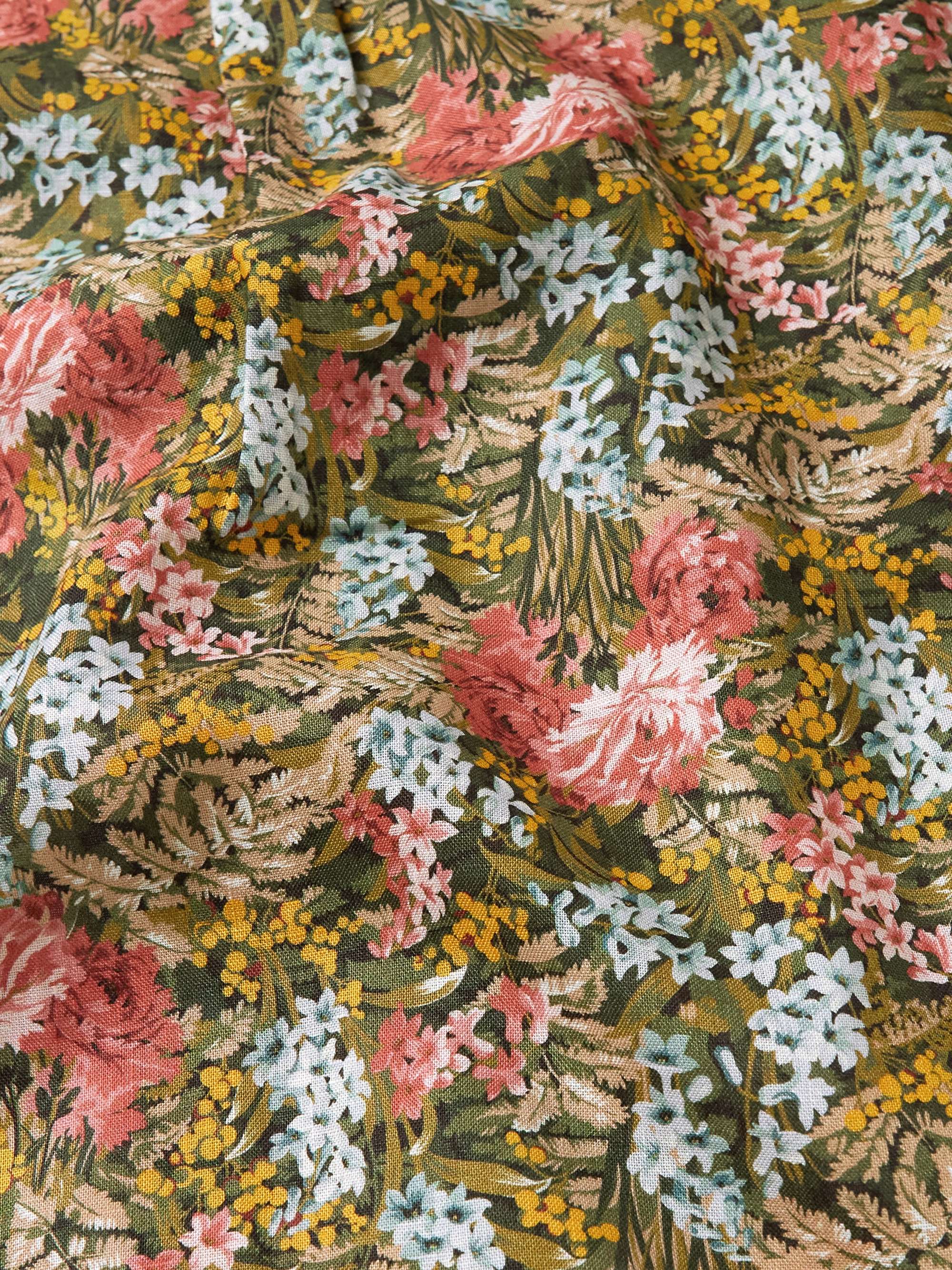 ERDEM Philip Camp-Collar Printed Linen Shirt