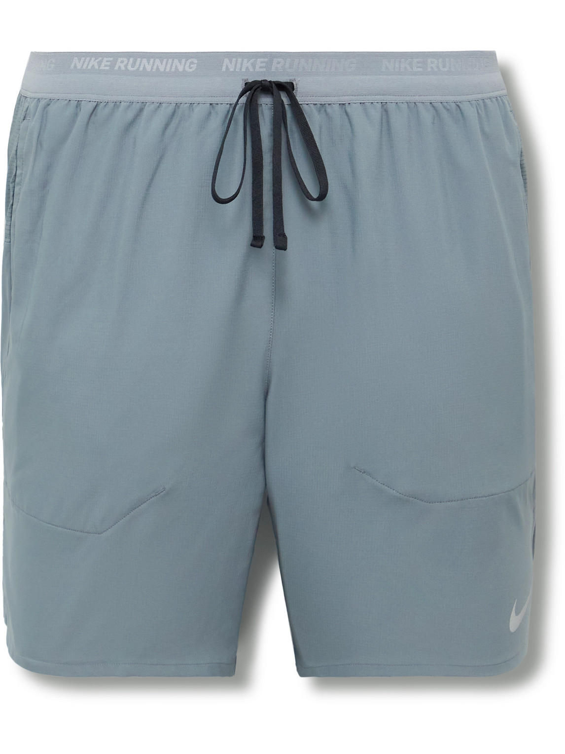 NIKE RUNNING - Stride Straight-Leg Mesh-Panelled Dri-FIT Ripstop Shorts - Men - Gray - S
