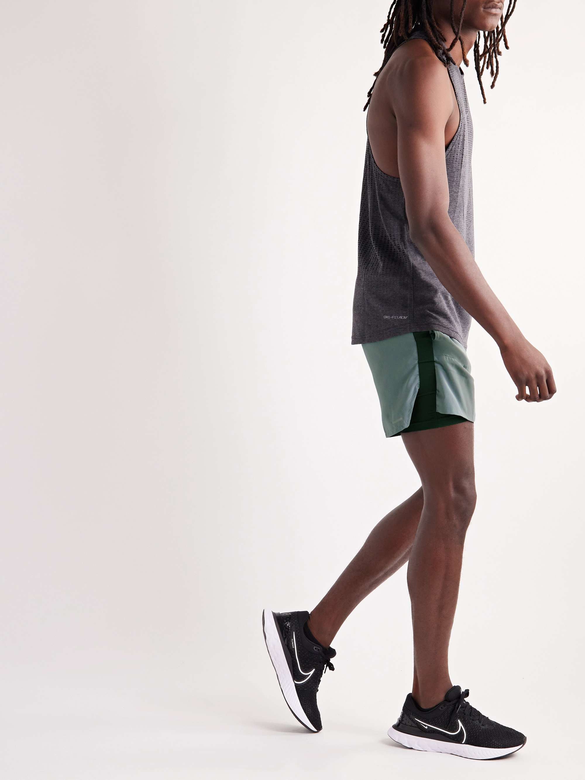 NIKE RUNNING Stride 2-in-1 Slim-Fit Dri-FIT Shorts for Men | MR PORTER