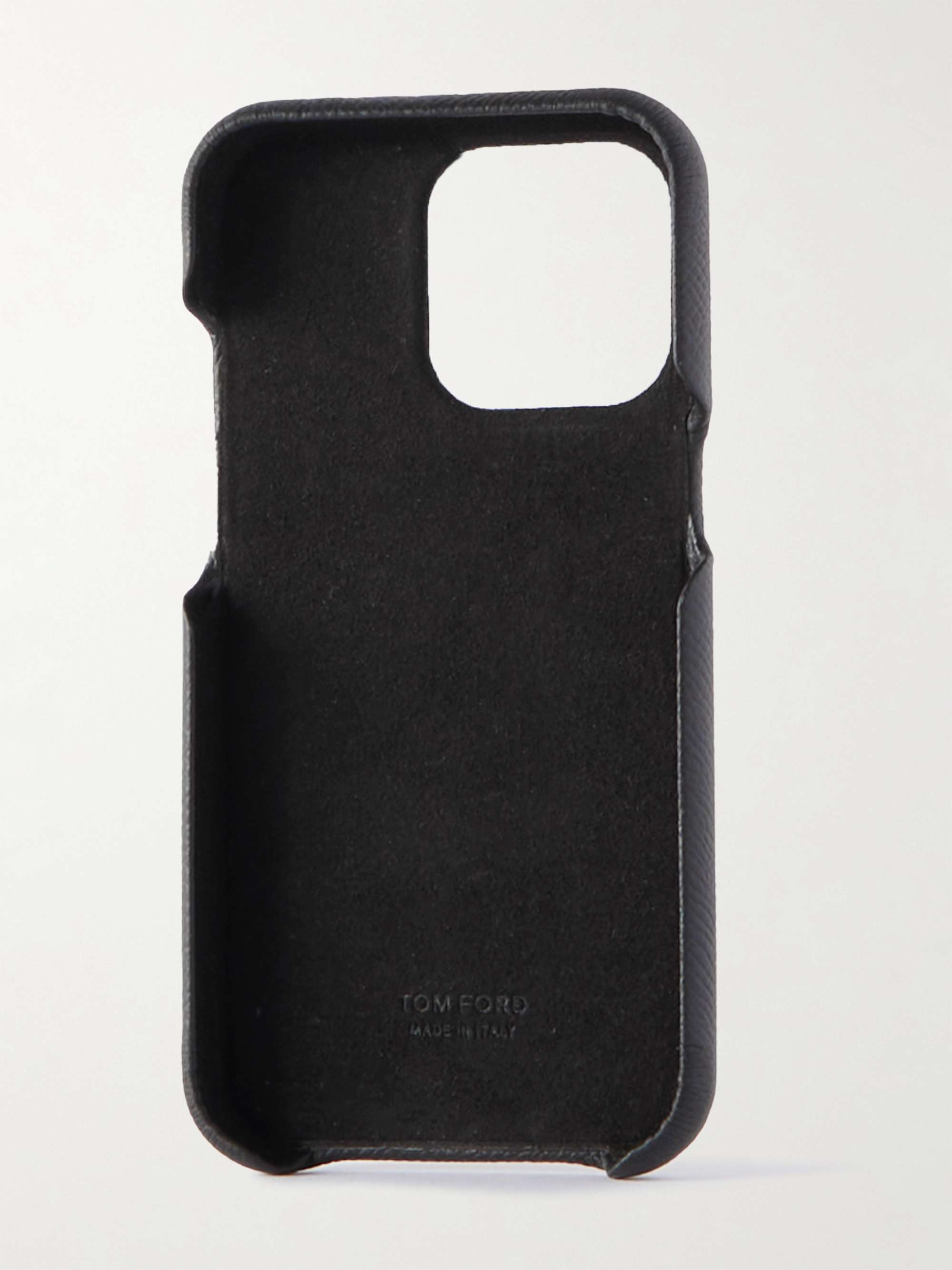 TOM FORD Logo-Embellished Full-Grain Leather iPhone 12 Pro TOM FORD Logo-Embellished Full-Grain Leather iPhone 12 Pro