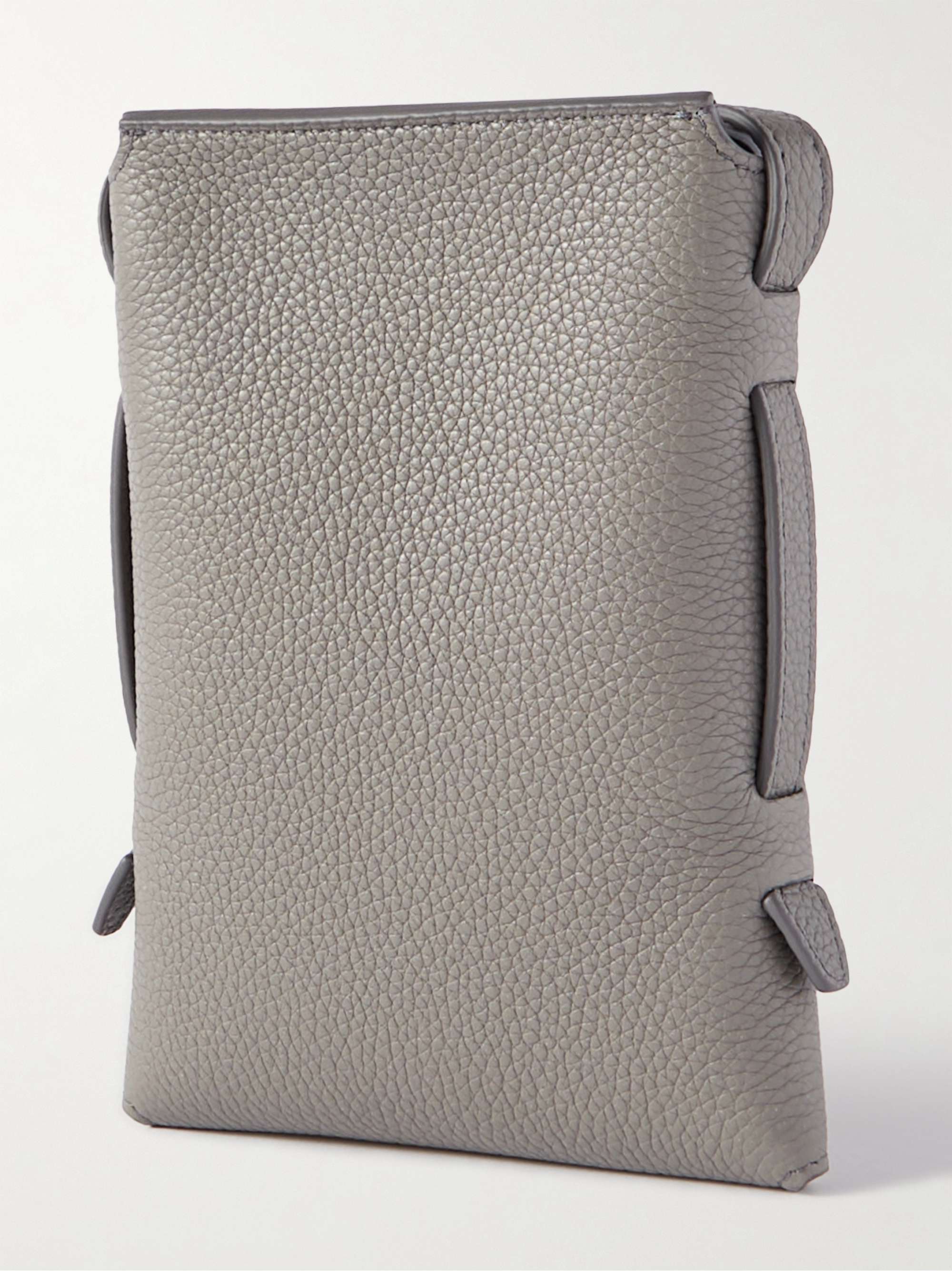 TOM FORD Pebble-Grain Leather Messenger Bag