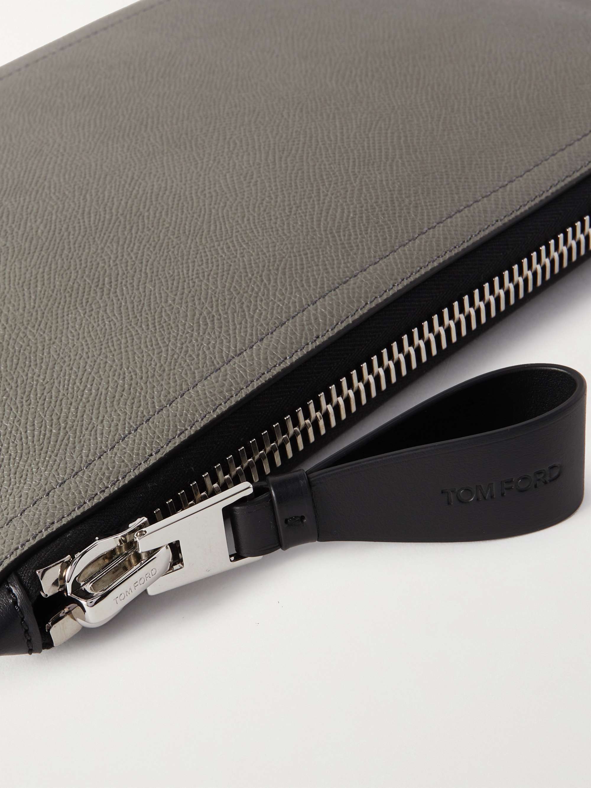 TOM FORD Buckley Pebble-Grain Leather Document Holder
