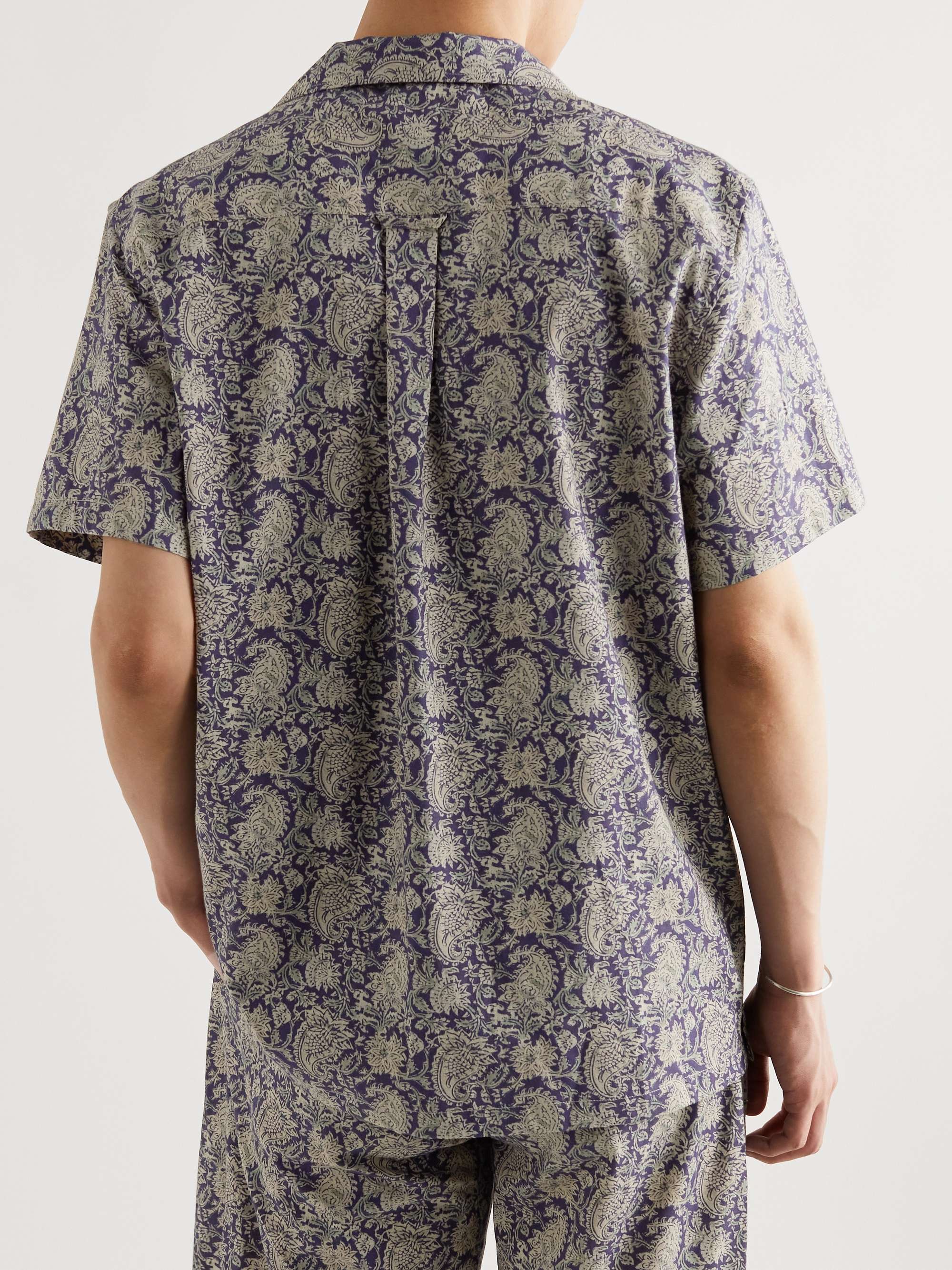 DE BONNE FACTURE Convertible-Collar Cotton-Voile Shirt