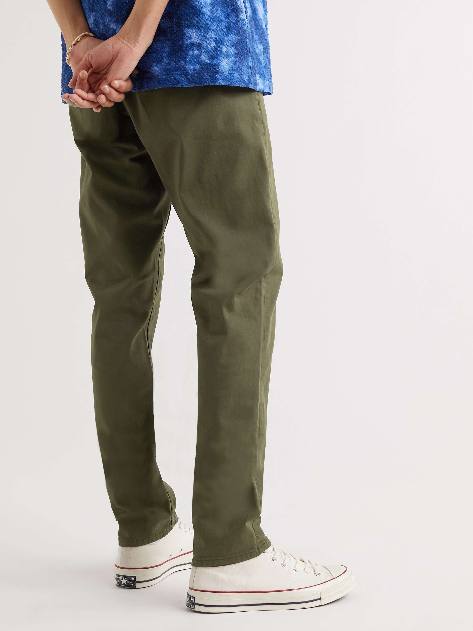 NUDIE JEANS Easy Alvin Slim-Fit Organic Cotton-Blend Trousers