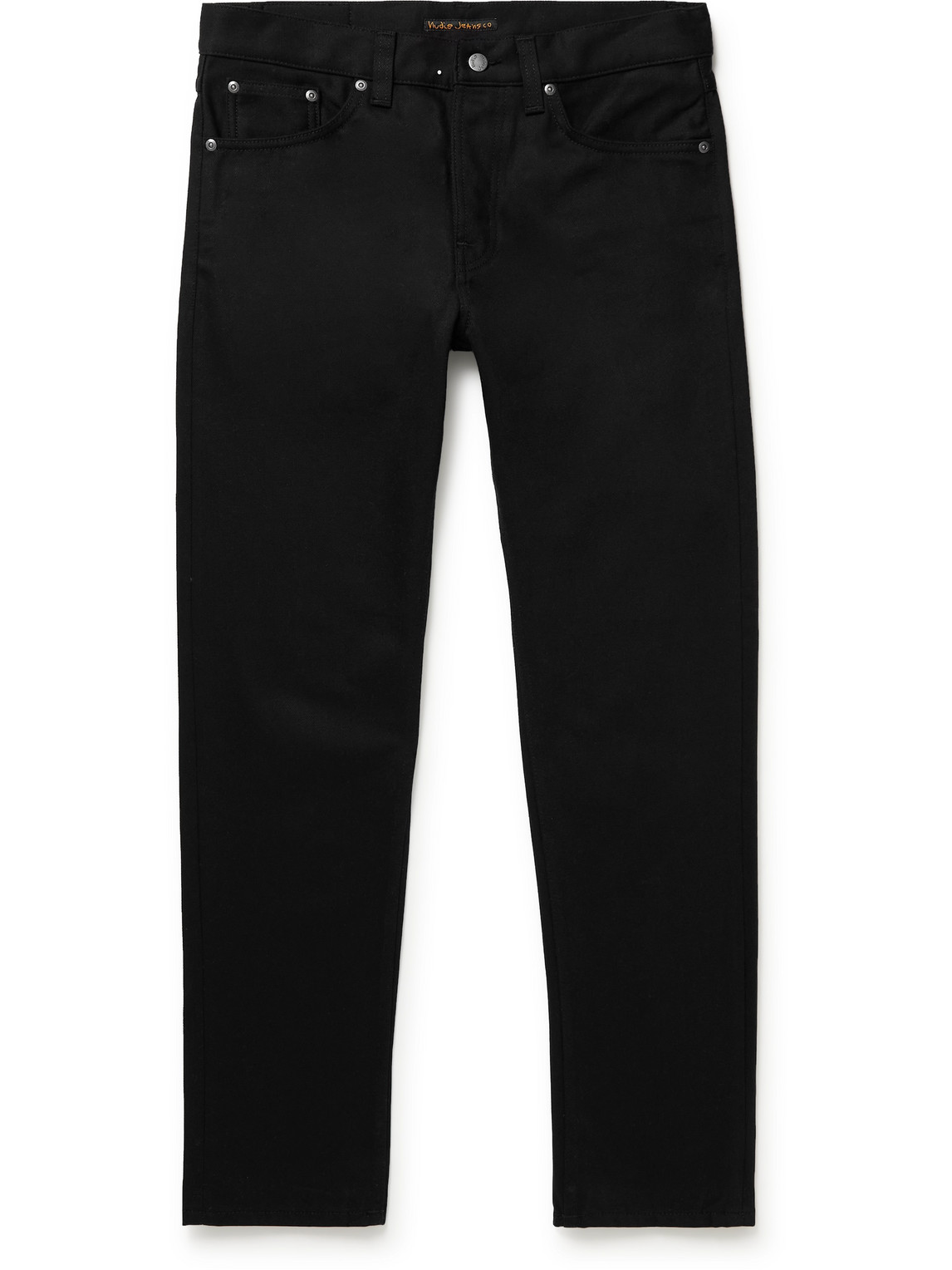 Nudie Jeans Steady Eddie Ii Slim-fit Tapered Organic Jeans In Black