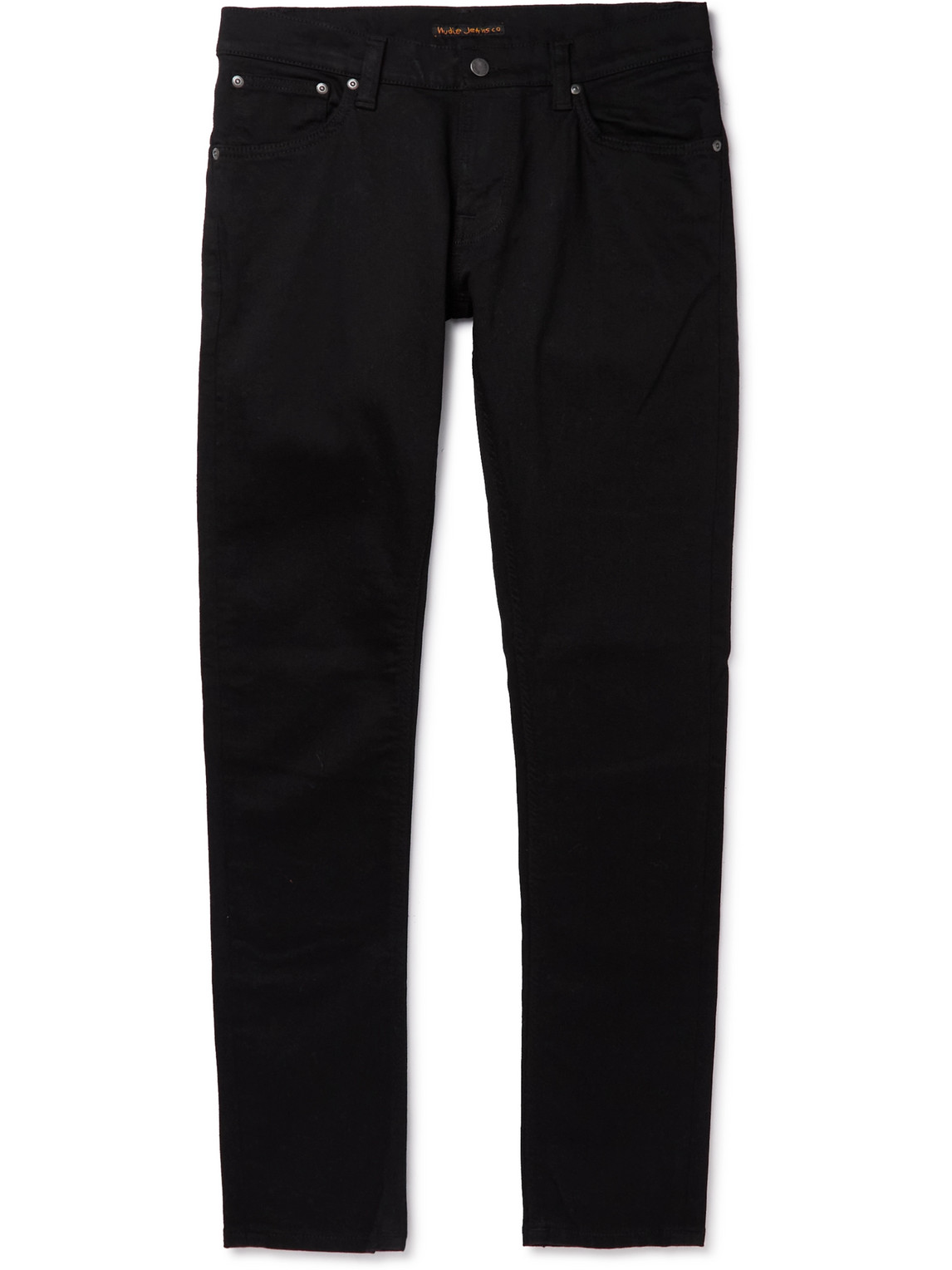 Nudie Jeans Tight Terry Skinny-fit Jeans In Black