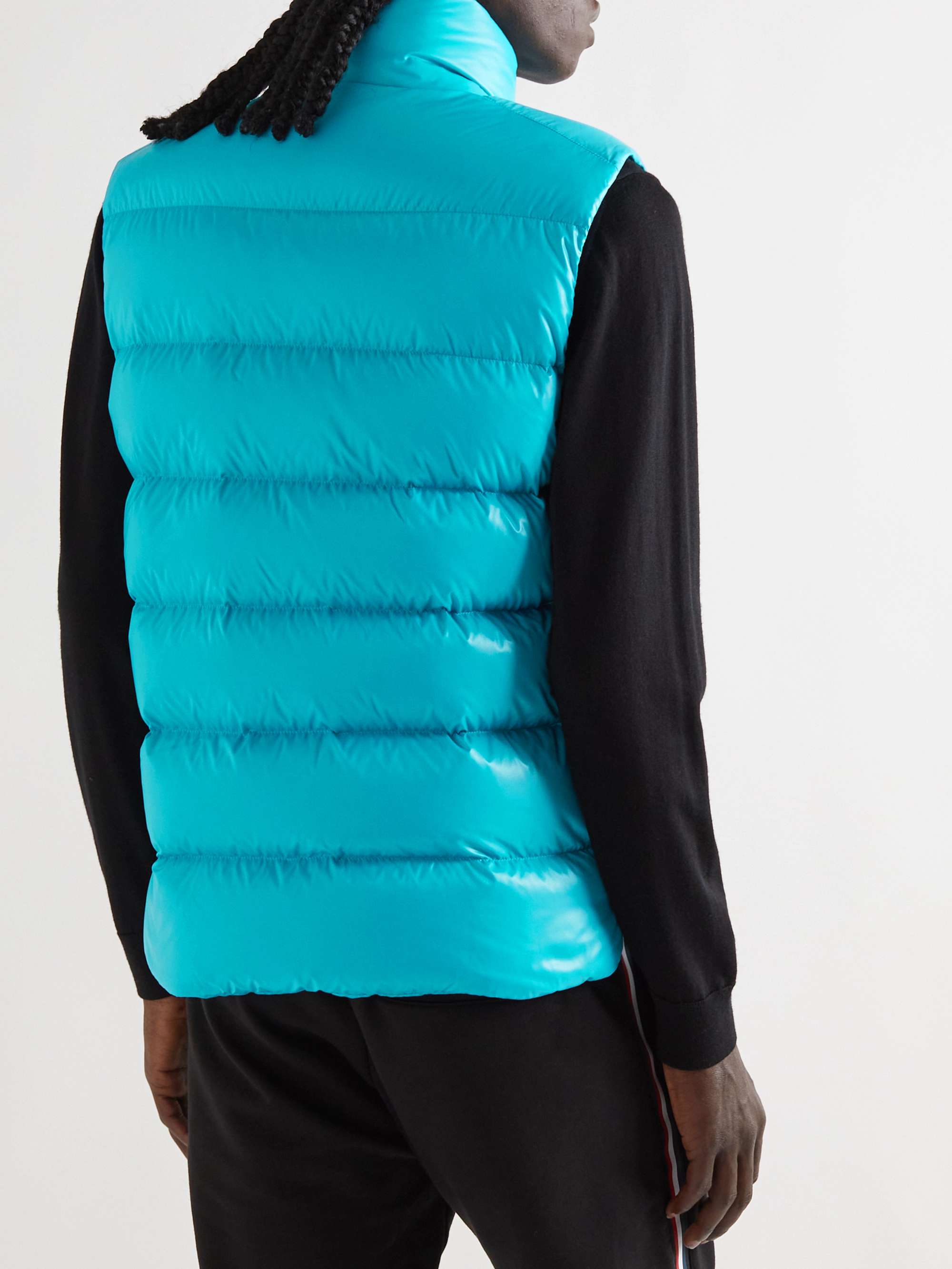 MONCLER Tibb Logo-Appliquéd Quilted Shell Down Gilet