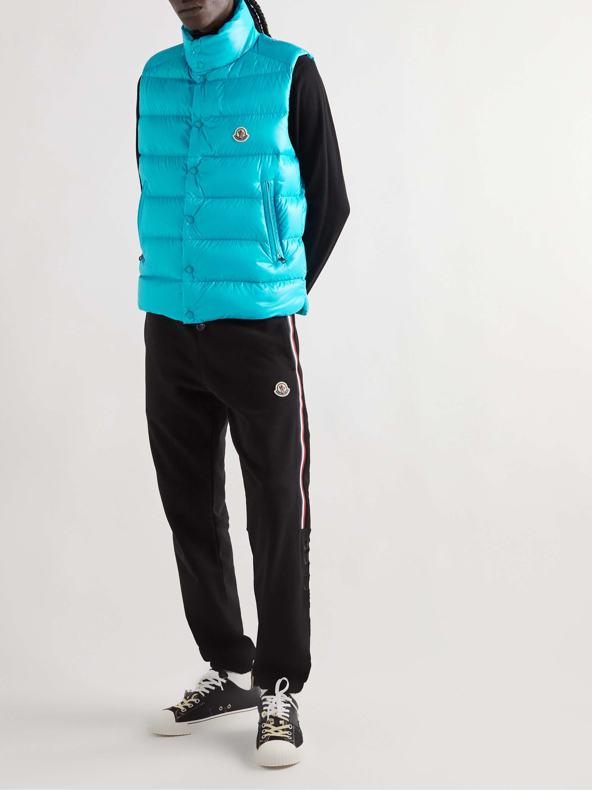 MONCLER Tibb Logo-Appliquéd Quilted Shell Down Gilet