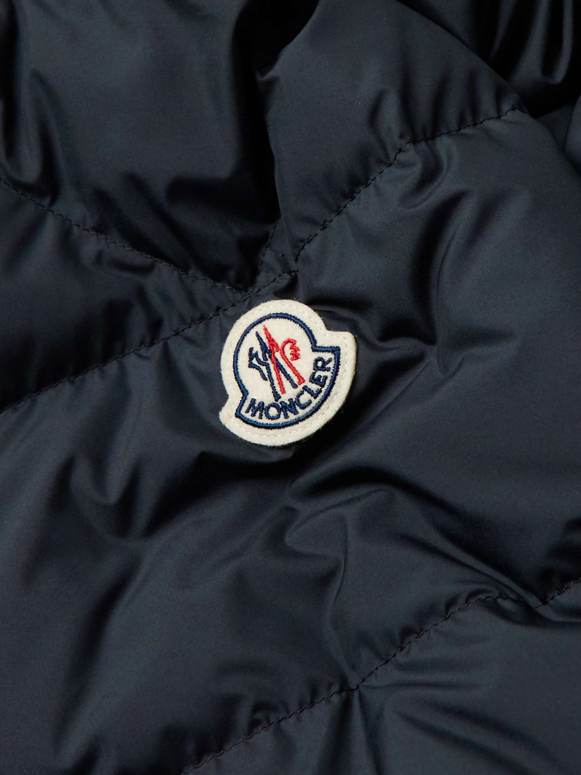 MONCLER Cardere Logo-Print Quilted Shell Hooded Down Jacket