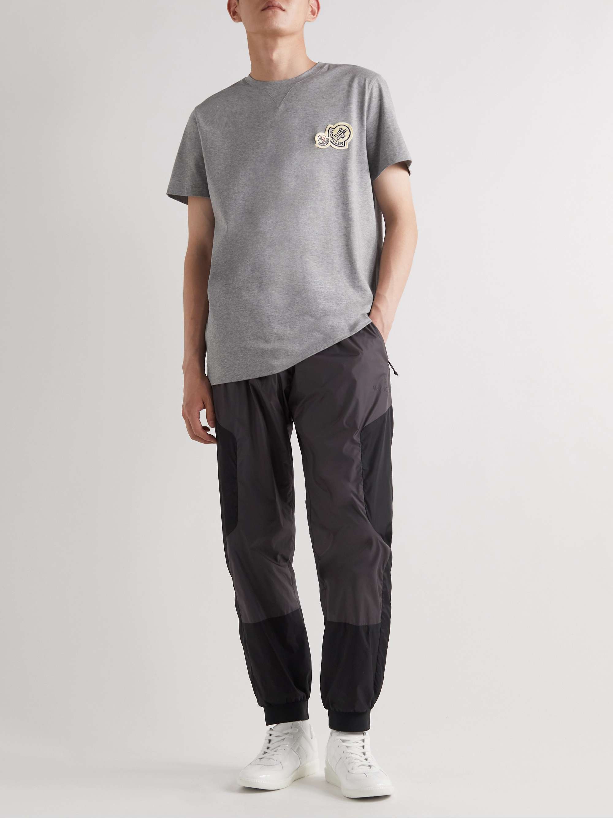 MONCLER Logo-Appliquéd Cotton-Jersey T-Shirt for Men | MR PORTER
