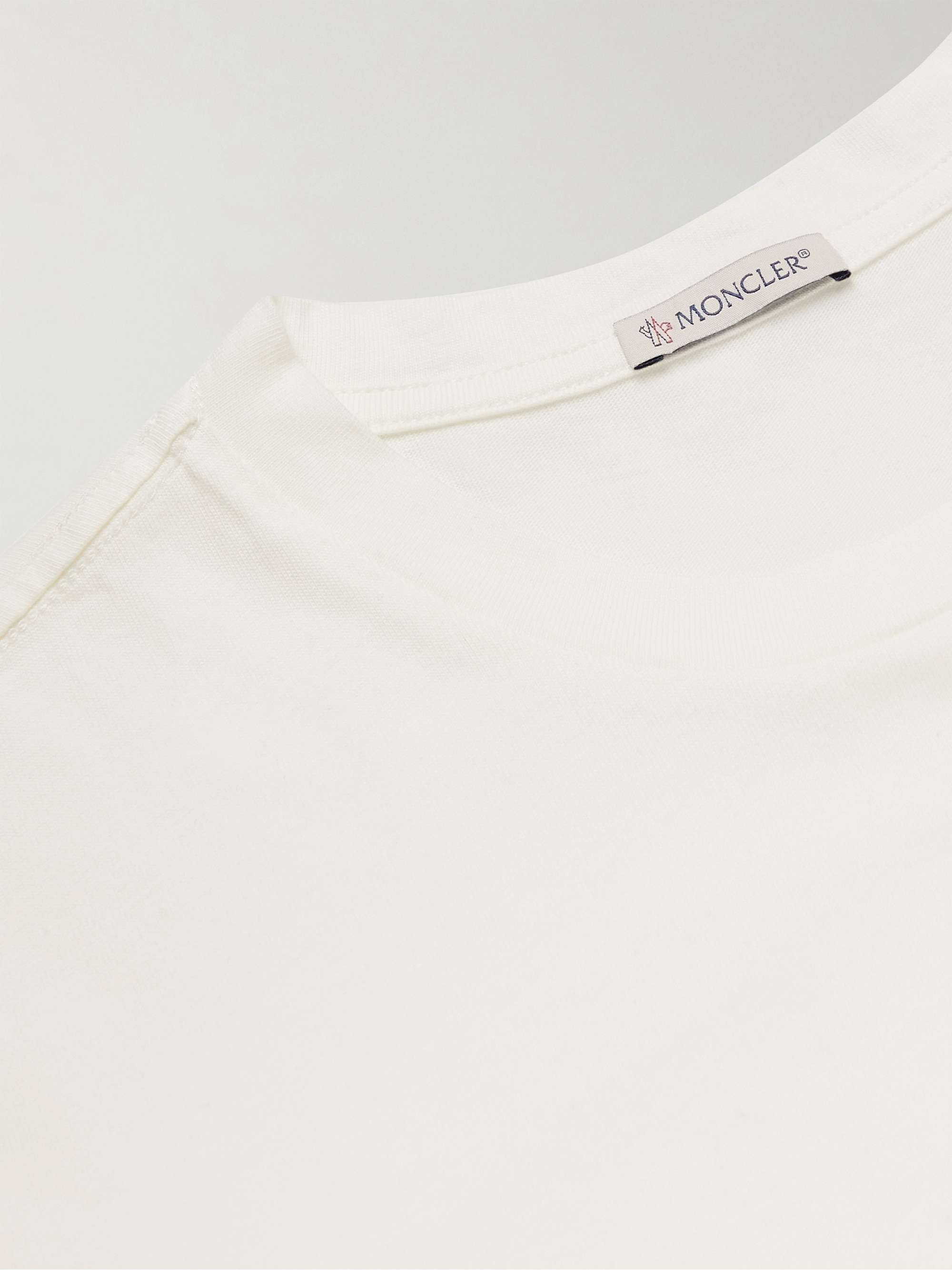 MONCLER Logo-Appliquéd Printed Cotton-Jersey T-Shirt